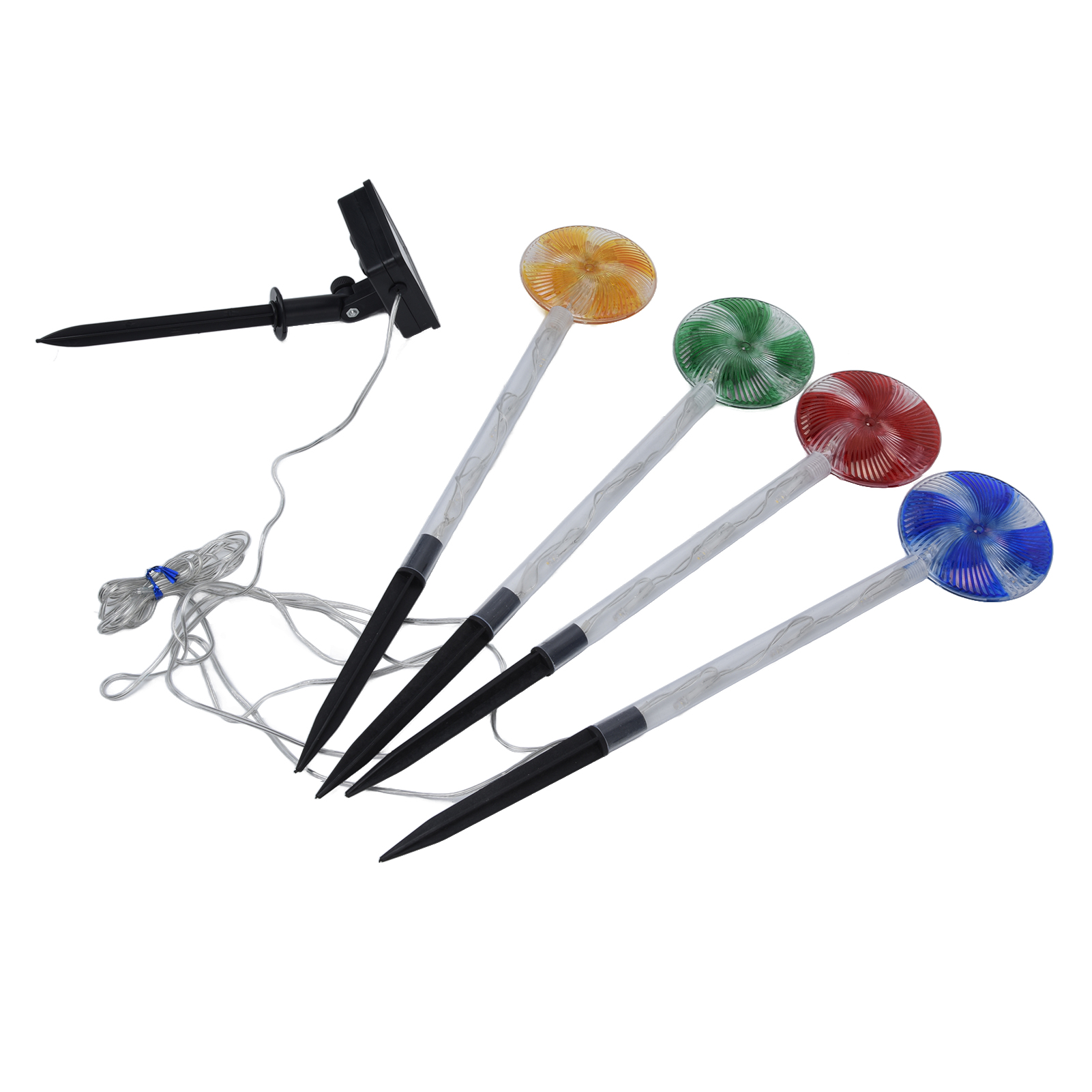 Bonbonförmiges Solar-lichterset, Led-lichterkette Für Garten Und Außendekoration Mit Eingebautem Akku