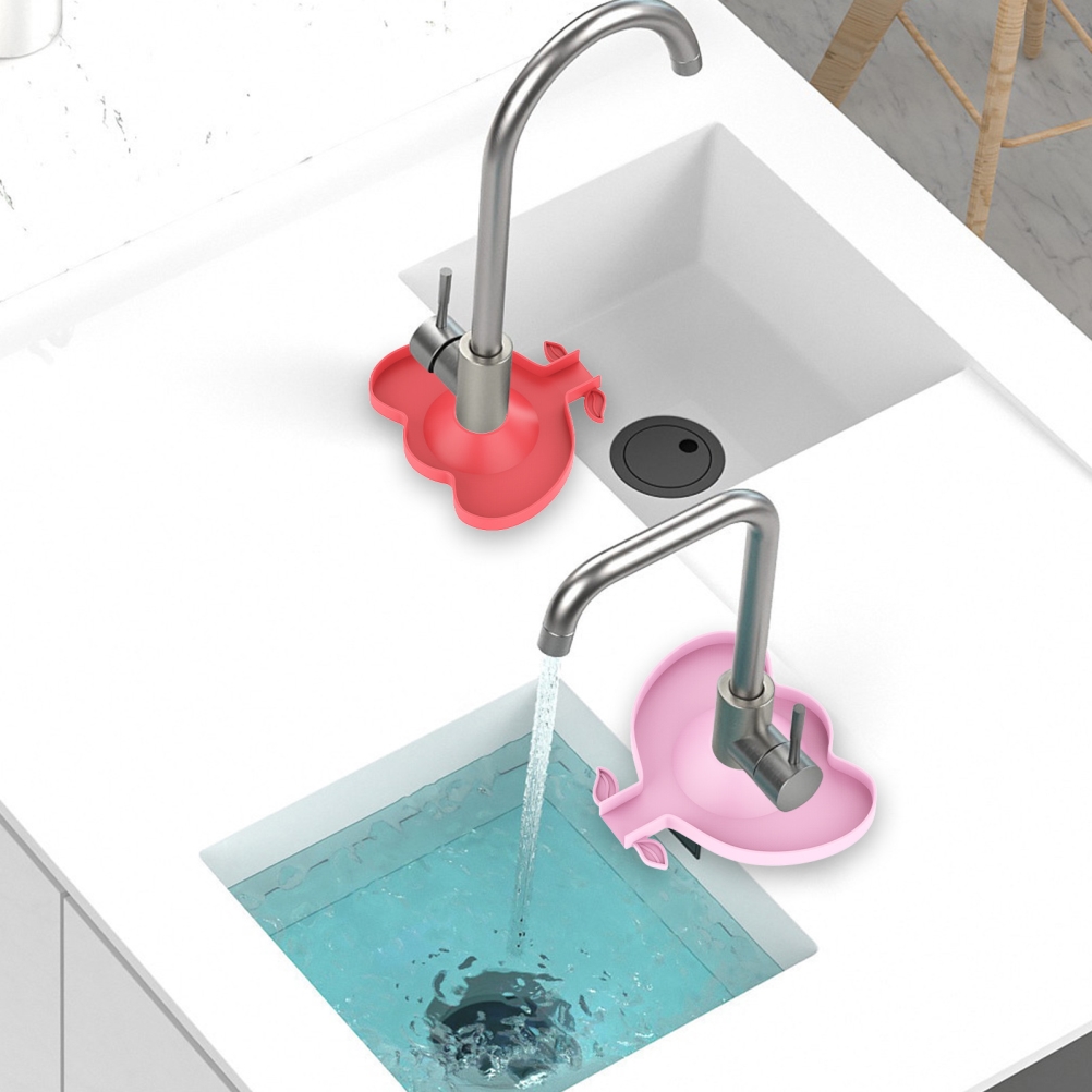 Silikon-spritzschutzmatte Für Waschbecken, Rosa, Beutel, 1 Stück