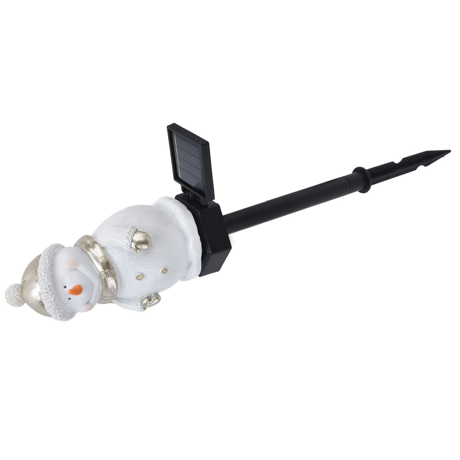 Solarbetriebene Led-schneemann-lichterkette, Gartenbeleuchtung, Außenleuchte Mit Erdspieß, Mit Eingebautem Akku