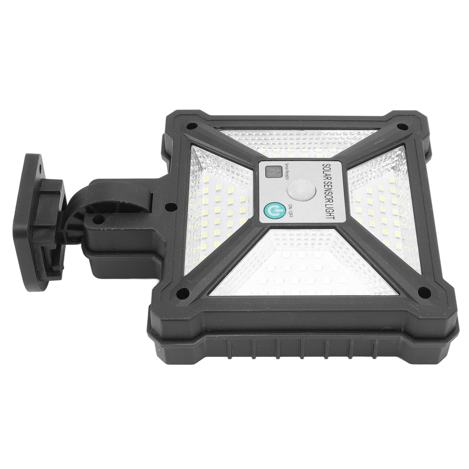 Solarbetriebene Wandleuchte Mit Bewegungsmelder, 76 Leds, Ip65 Wasserdicht Für Den Außenbereich In Gärten, Höfen Und Einfahrten, Ce/rohs/fcc-zertifiziert, Mit Integriertem Akku (v96 76led)