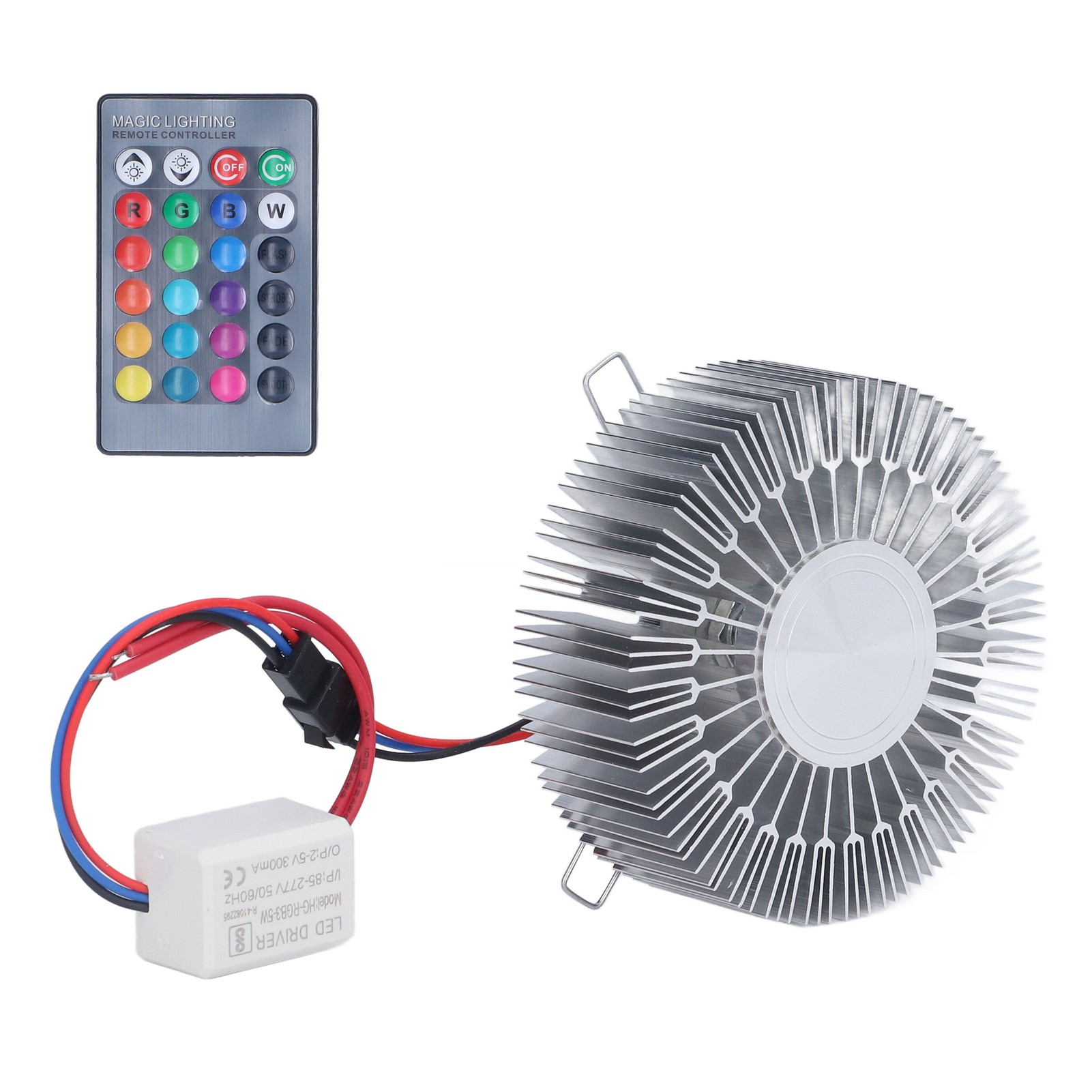 Einbau-led-deckenleuchte Mit 3 W Rgb-beleuchtung, Fernbedienung, Aluminium, Mehrfarbige Solar-blumen-deckenleuchte Für Schlafzimmer, Wohnzimmer, Flur (85-277 V, Fernbedienung Mit Eingebautem Akku, Mod