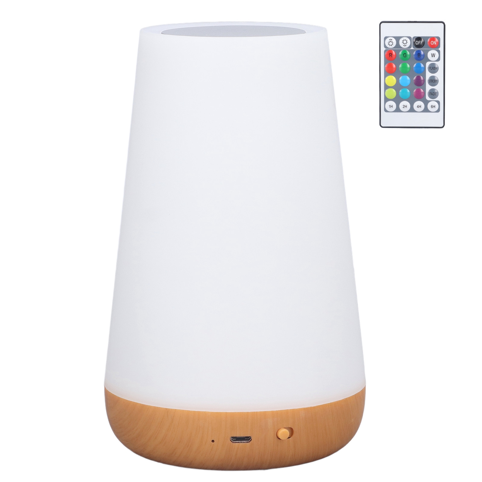Stimmungsleuchte Mit 7 Farben, Touch-funktion, Tragbare Sensor-nachttischlampe, Rgb-nachtlicht Mit Farbwechsel, Usb-aufladbar, Für Schlafzimmer/büro/flur (mit Fernbedienung Und Eingebautem Akku).