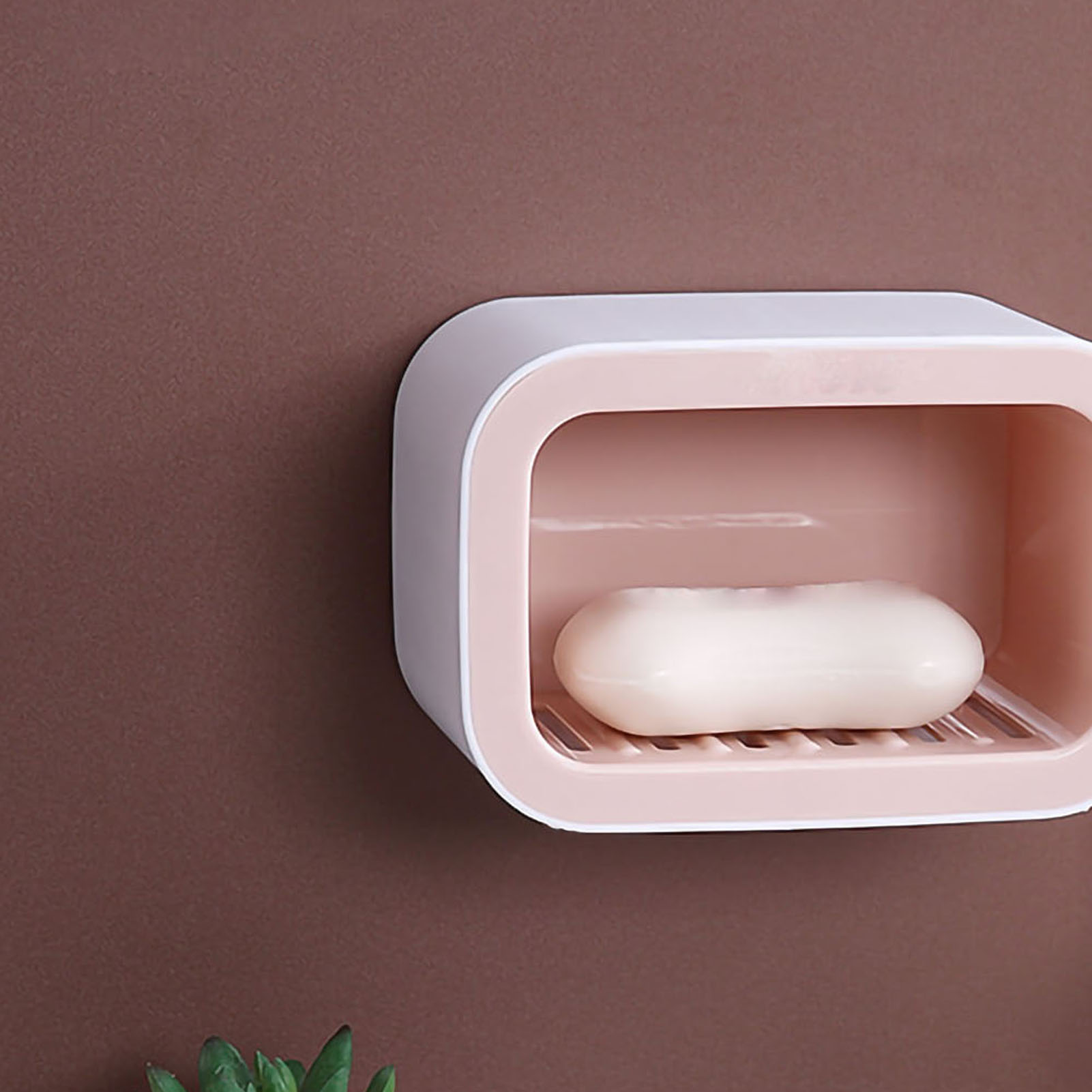 Selbstklebendes Seifenregal Zum Aufhängen Im Badezimmer, Kreativ, Mehrschichtig, Skandinavischer Stil, Rosa, Für Studentenwohnheime – Ganz Ohne Bohren.