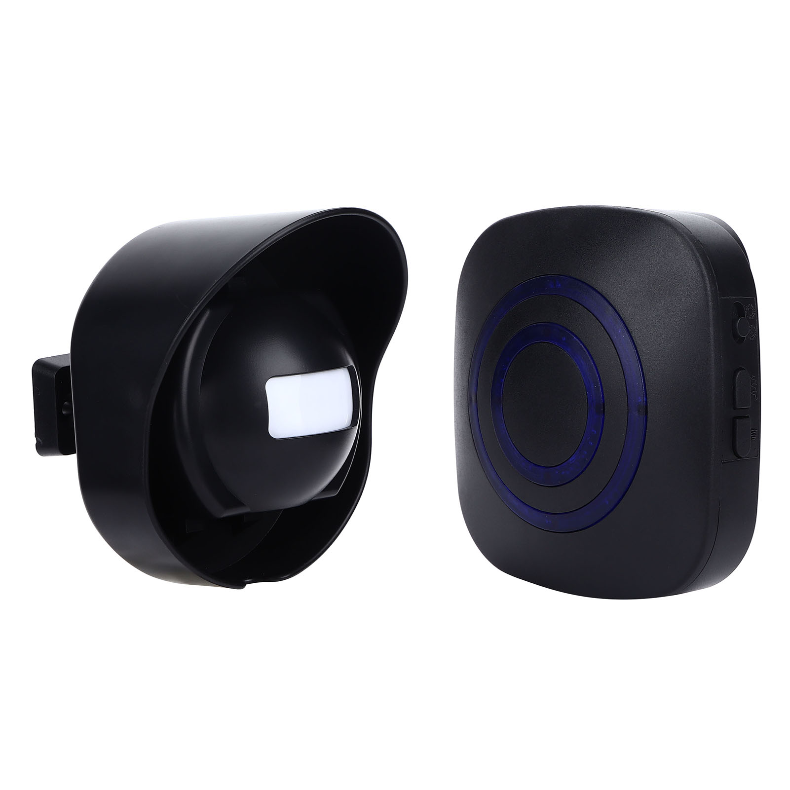 Ip66 Wasserdichte, Intelligente, Drahtlose Türklingel, Bewegungsmelder Für Den Außenbereich Für Garten Und Einfahrt, Sicherheitsalarm, 1 Empfänger + 1 Sender, 110-240 V (melder Ohne Batterie), Kompati