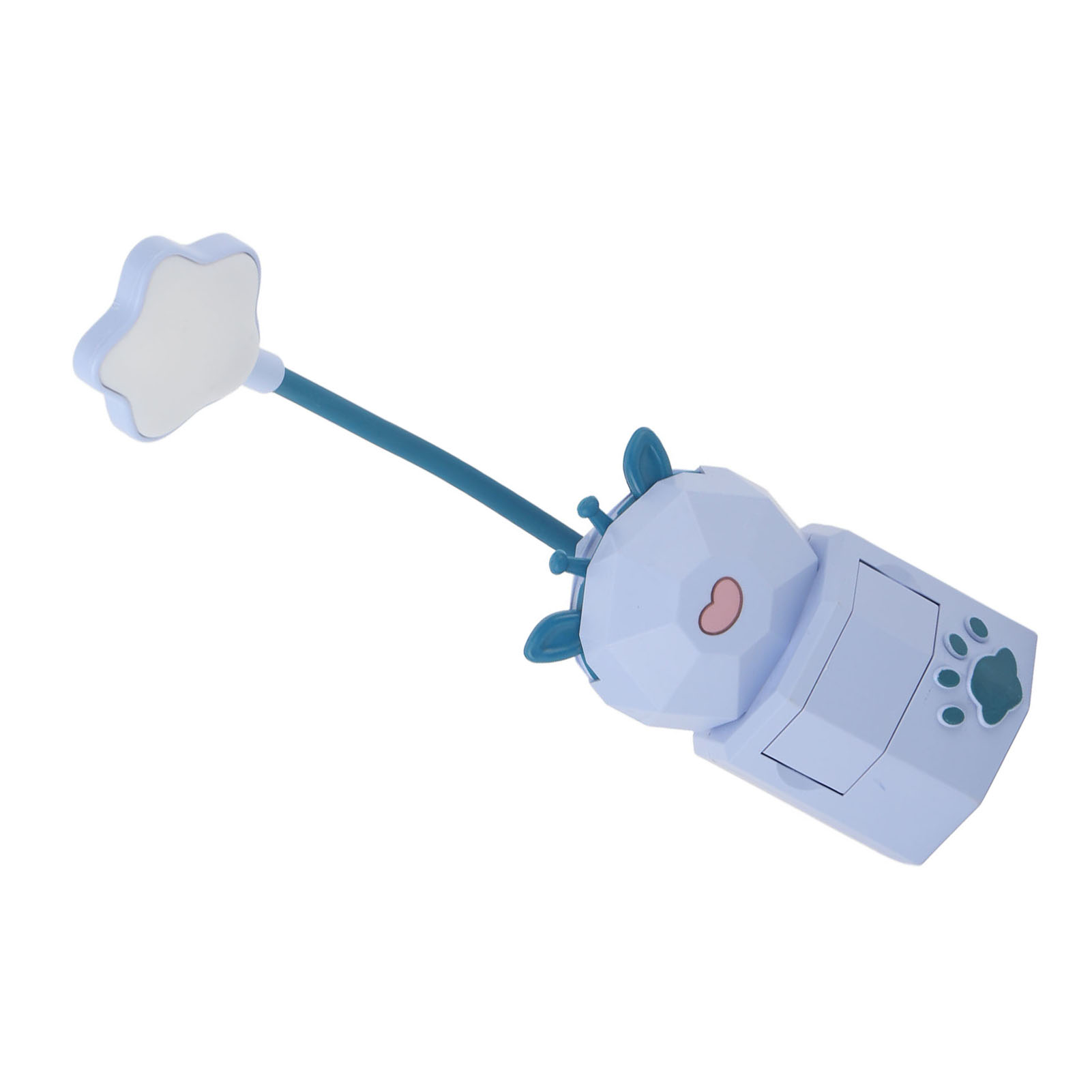 Wiederaufladbare Tragbare Led-leselampe Mit Usb-anschluss, Warmem Nachtlicht, Handyhalterung, Kreativer Aufbewahrungsmöglichkeit, Lila (modell 5802, Kleines Reh).