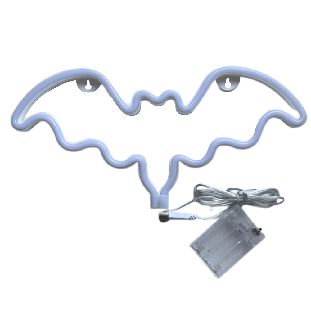 Led-fledermauslicht Für Halloween, Usb-/batteriebetrieb, Wanddekoration Für Party- Oder Bar-atmosphäre, Rosa, Einheitsgröße
