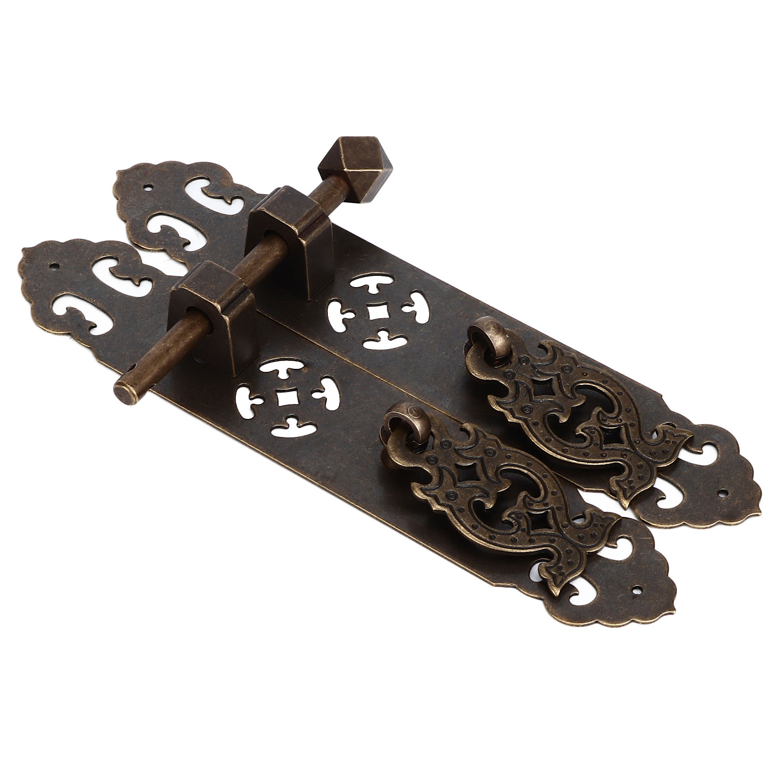 Antiker Chinesischer Ming-qing-möbelgriff, Schubladen- Und Schranktürgriff, Reines Kupfer, Klassischer Flacher Griff Für Bücherregal, Kleiderschrank, Schrank, Farbe: Antikbronze.