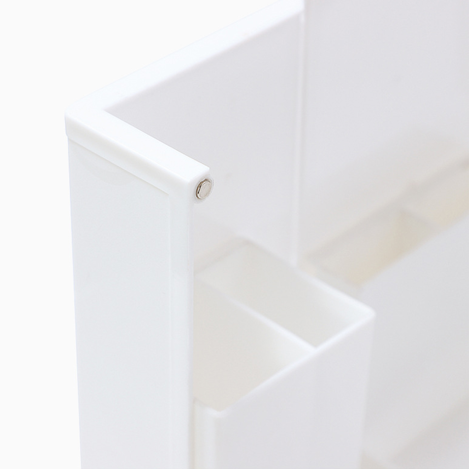 Faltbares Und Magnetisches Federmäppchen 2937, Weiße Multifunktionale Stiftebox Für Büro Und Schule, Schreibtisch-organizer Aus Kunststoff, Faltbare Kosmetiktasche