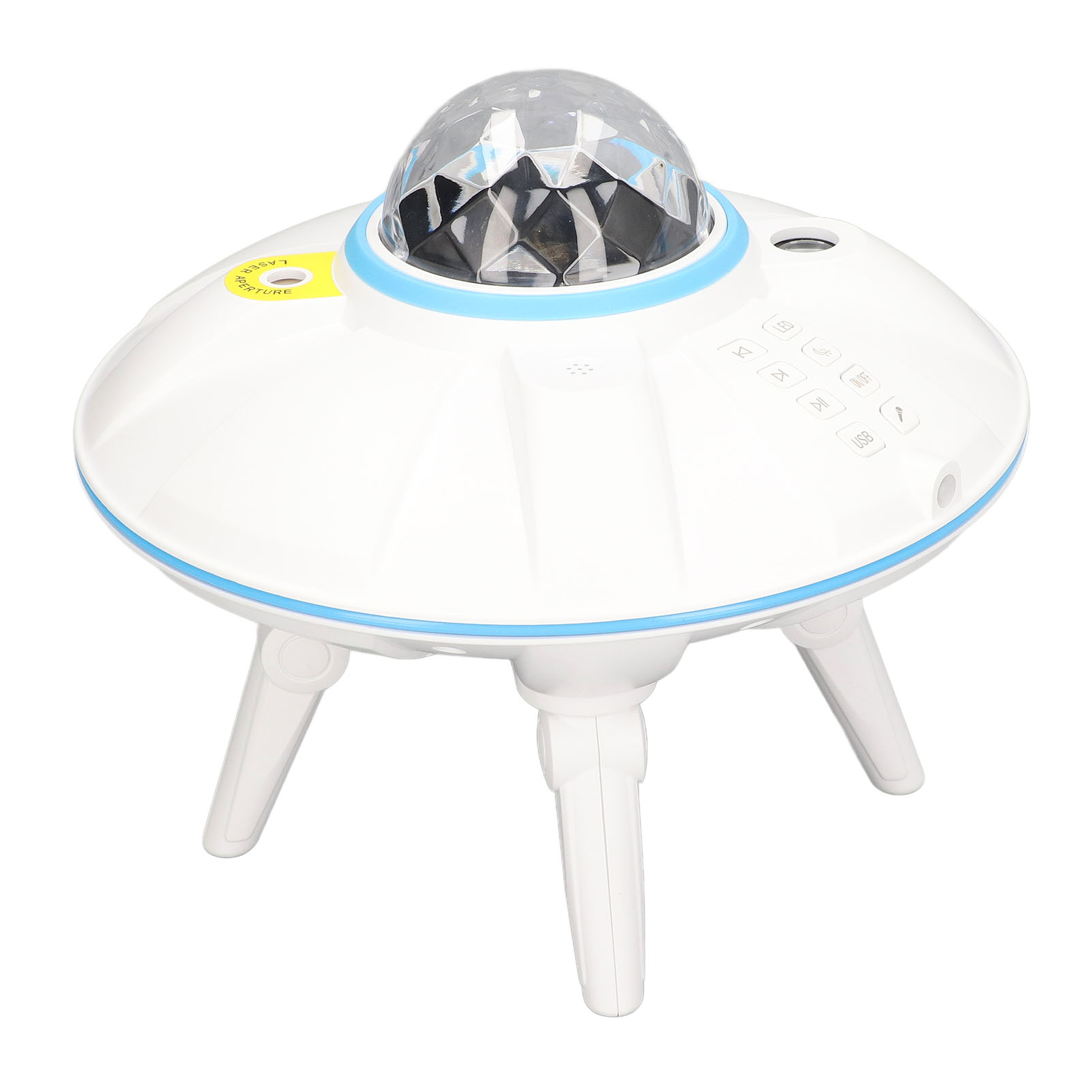 Ufo-sternenprojektorlampe, Bluetooth-musikfernbedienung Mit Mond- Und Sternenhimmel-effekt, Usb-nebelstimmungslampe (fernbedienung Ohne Batterien, Steuerung: Ufo-sternenlampe)