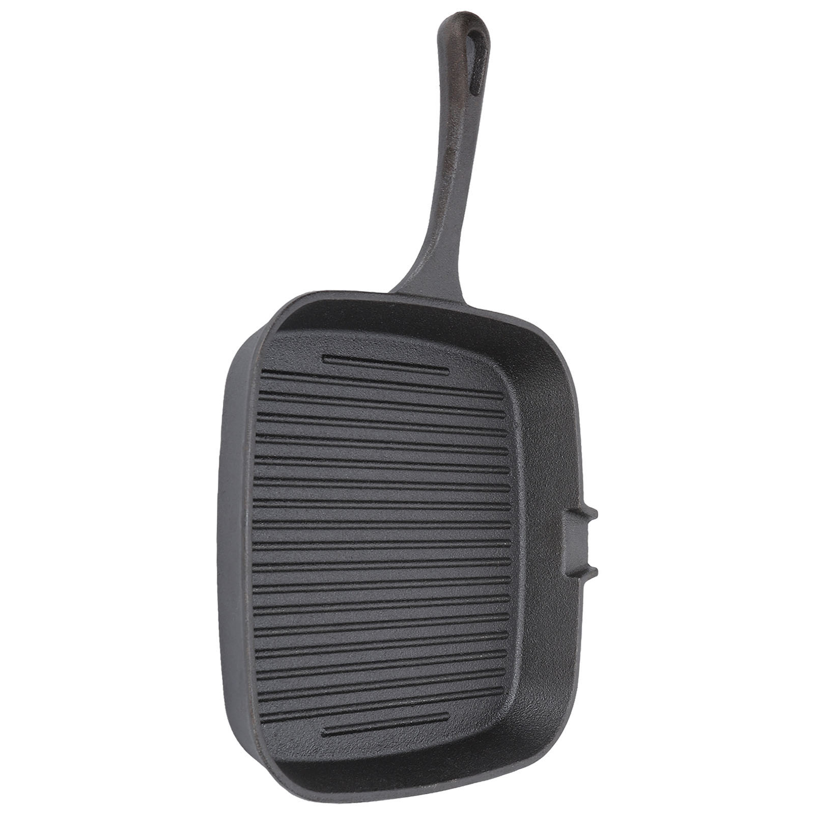 Steakpfanne Aus Gusseisen, Geriffelt, Antihaftbeschichtet, 24 Cm, Mit Einem Griff, Extra Robust, Für Perfektes Grillen