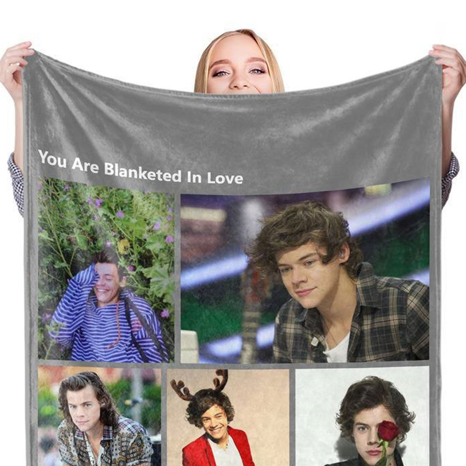Harry Styles Bl602d-3 Personalisierter Sternenteppich, 150 X 200 Cm, Dekorativer Wollteppich, Exklusives Design, Wohnzimmer- Oder Schlafzimmerteppich