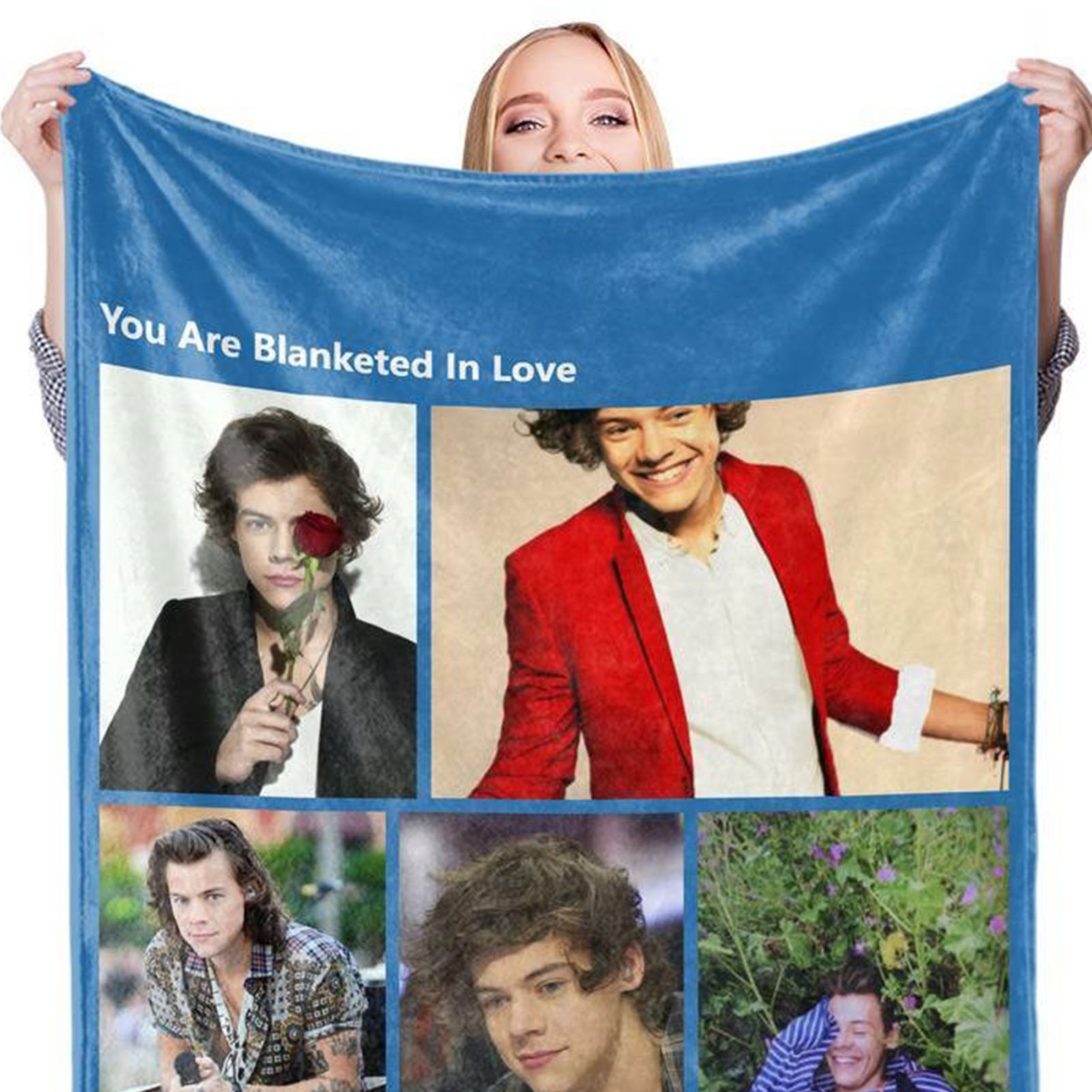 Harry Styles Personalisierter Sternenteppich Bl602c-2, 120 X 150 Cm, Weicher Dekoteppich Fürs Schlafzimmer