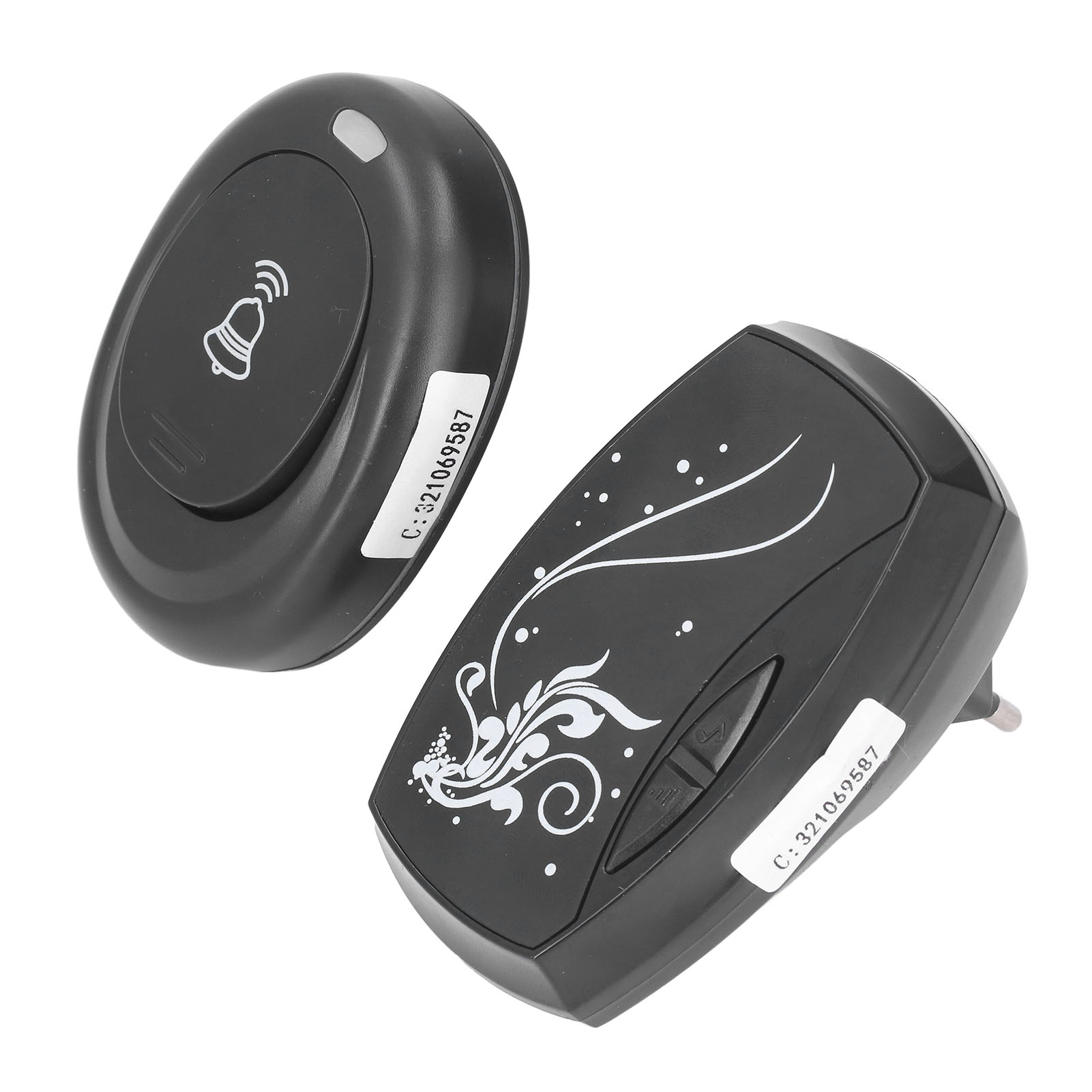 Kabellose Led-türklingel Mit Musikklang Für Zuhause, Fernbedienung Inklusive, Eu-standard 180-250v, Batterien Nicht Enthalten.
