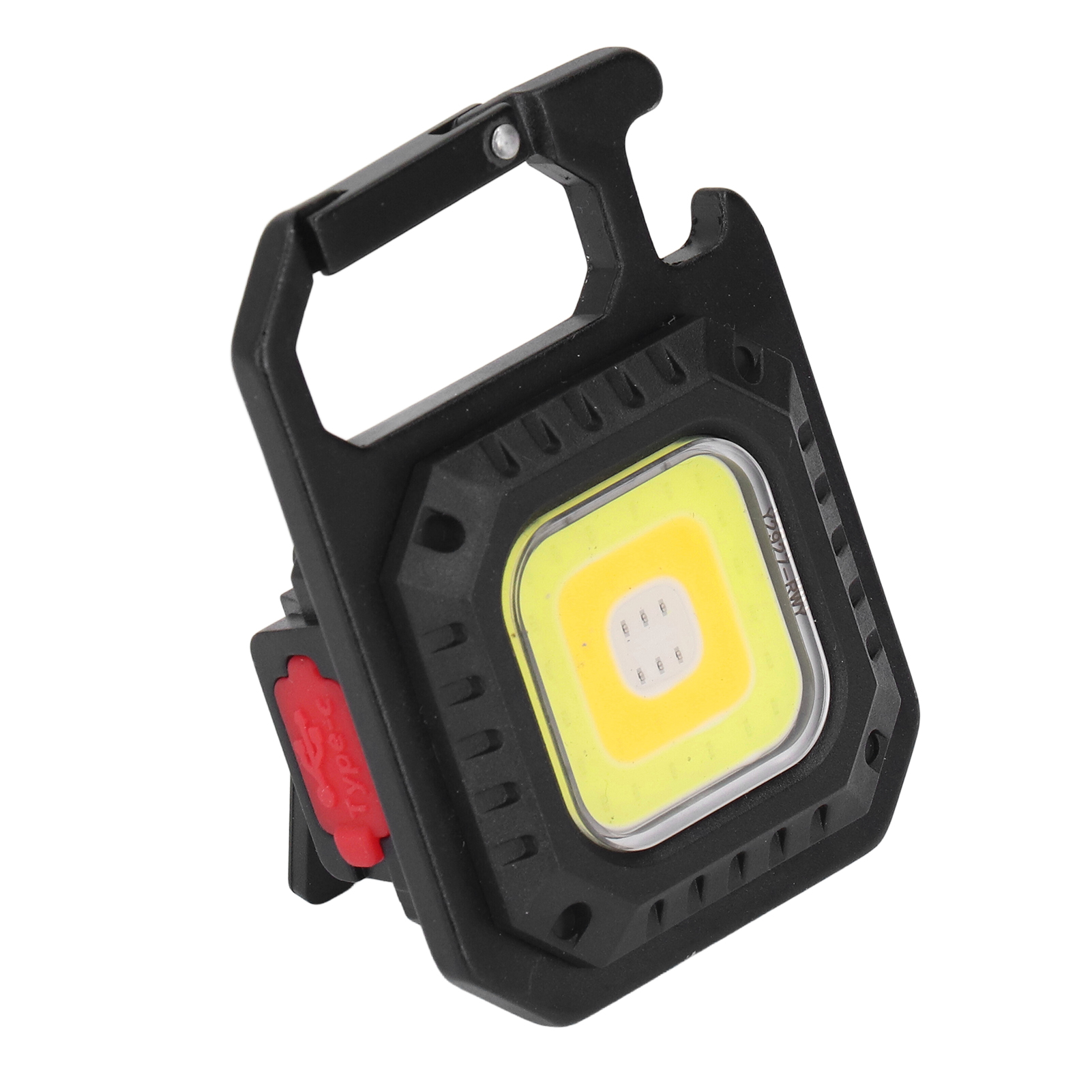 Wiederaufladbare 500lm Cob Mini-taschenlampe Mit Schlüsselringhaken, Faltbarem Ständer Zum Angeln, Wandern Und Campen (eingebaute Batterien, Inklusive W5130 Stativ)
