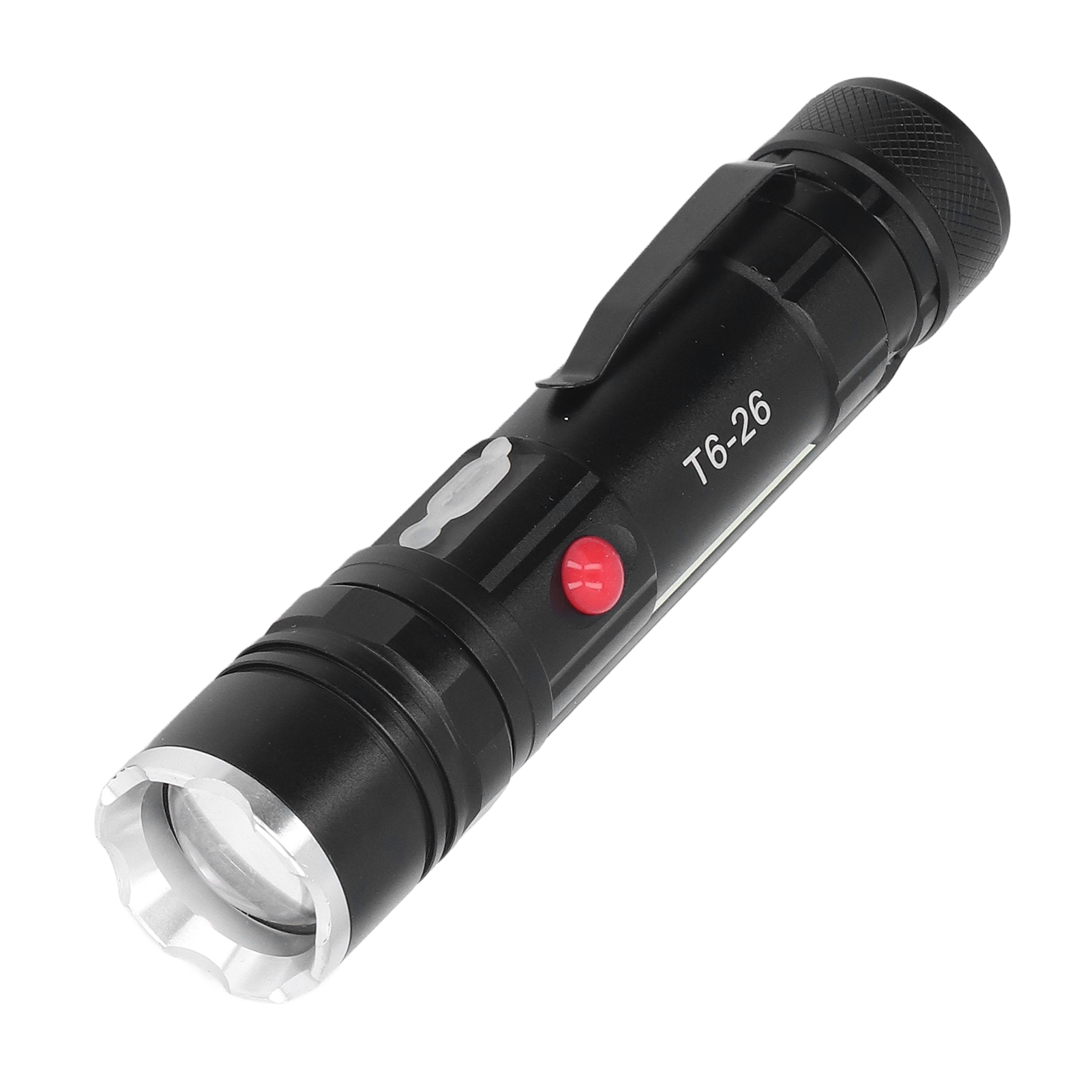 Leistungsstarke Zoom-taschenlampe T6, Wiederaufladbare Mini-usb-taschenlampe, Wasserdicht, Magnetisch, Multifunktional Für Arbeit, Camping, Wandern, Zelt (batterie Nicht Enthalten) (t6-26)