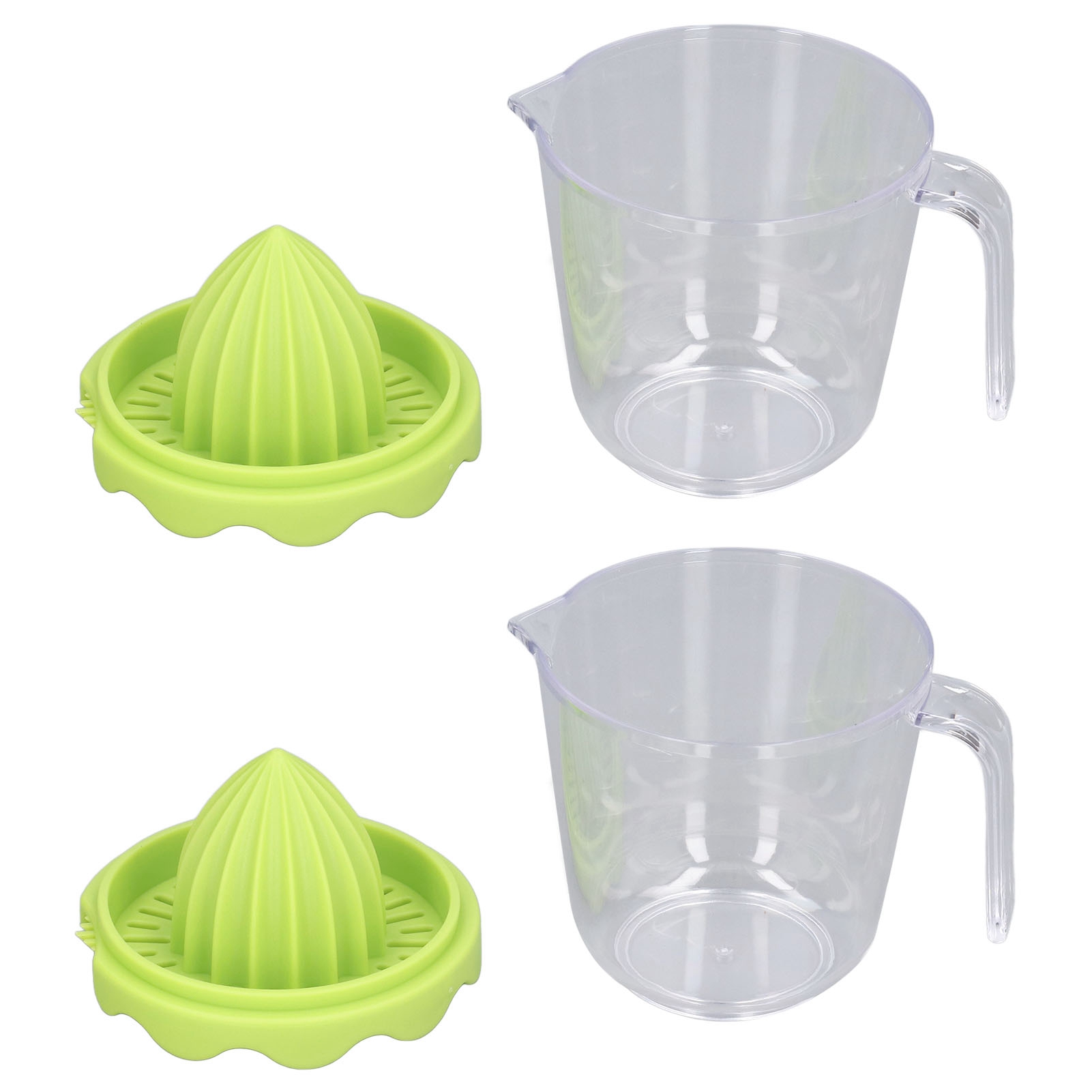 Set Mit 2 Manuellen Pp-zitruspressen Für Zitronen, Orangen Und Andere Früchte, Saftpresse Für Den Hausgebrauch