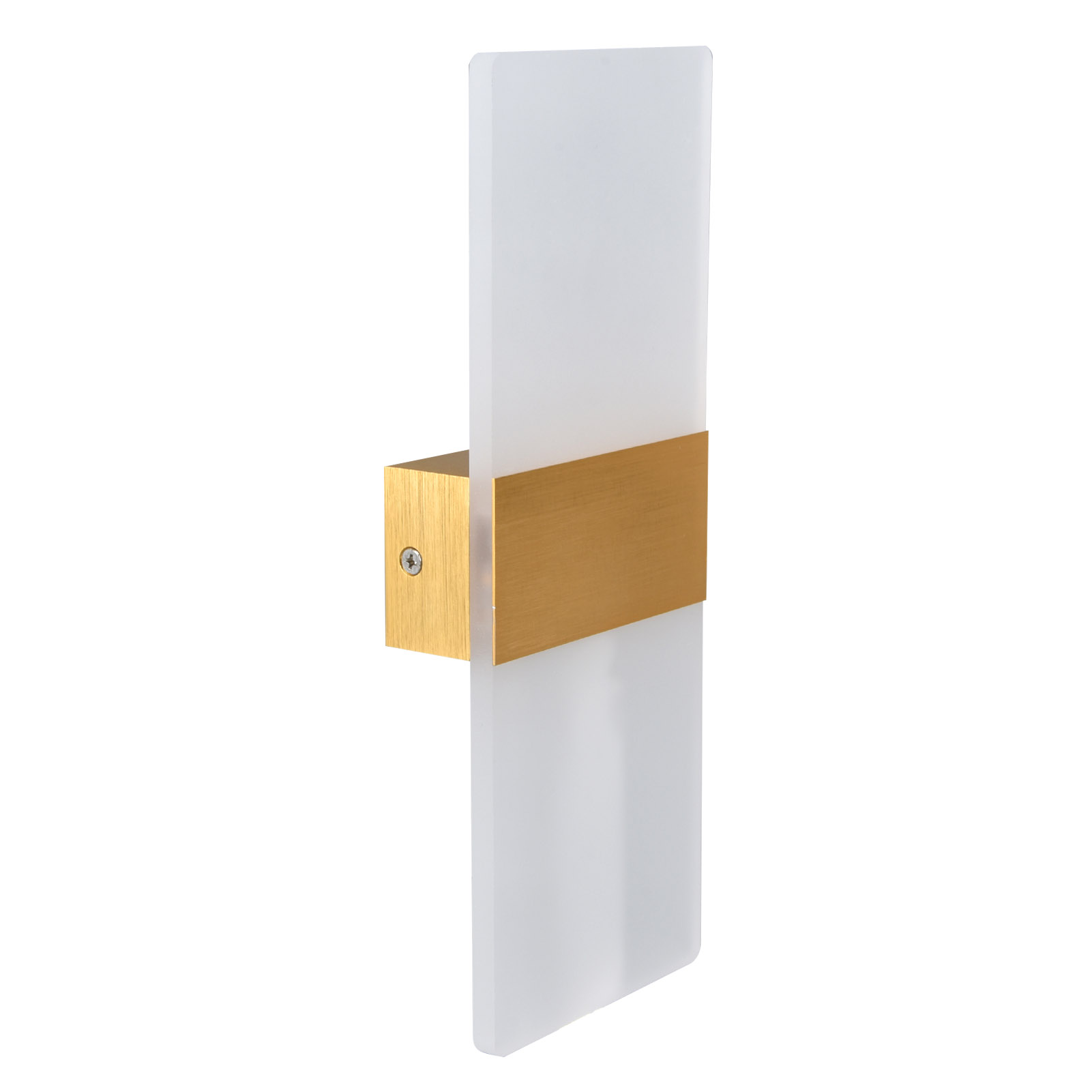 Led-wandleuchte Aus Acryl, Klaviertastenform, Nach Oben Und Unten Gerichtete Beleuchtung, Minimalistisches Aluminiumdesign Für Schlafzimmer, Wohnzimmer, Esszimmer, Hotel, Büro, Flur (90-265v, Warmes L