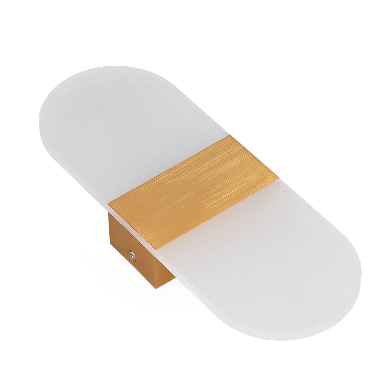 Acryl-led-wandleuchte In Form Von Klaviertasten, Nach Oben Und Unten Gerichtete Beleuchtung, Aluminiumprofil, Für Schlafzimmer, Wohnzimmer, Restaurant, Hotel, Flur (90-265v, Warmes Licht, Gebürstetes