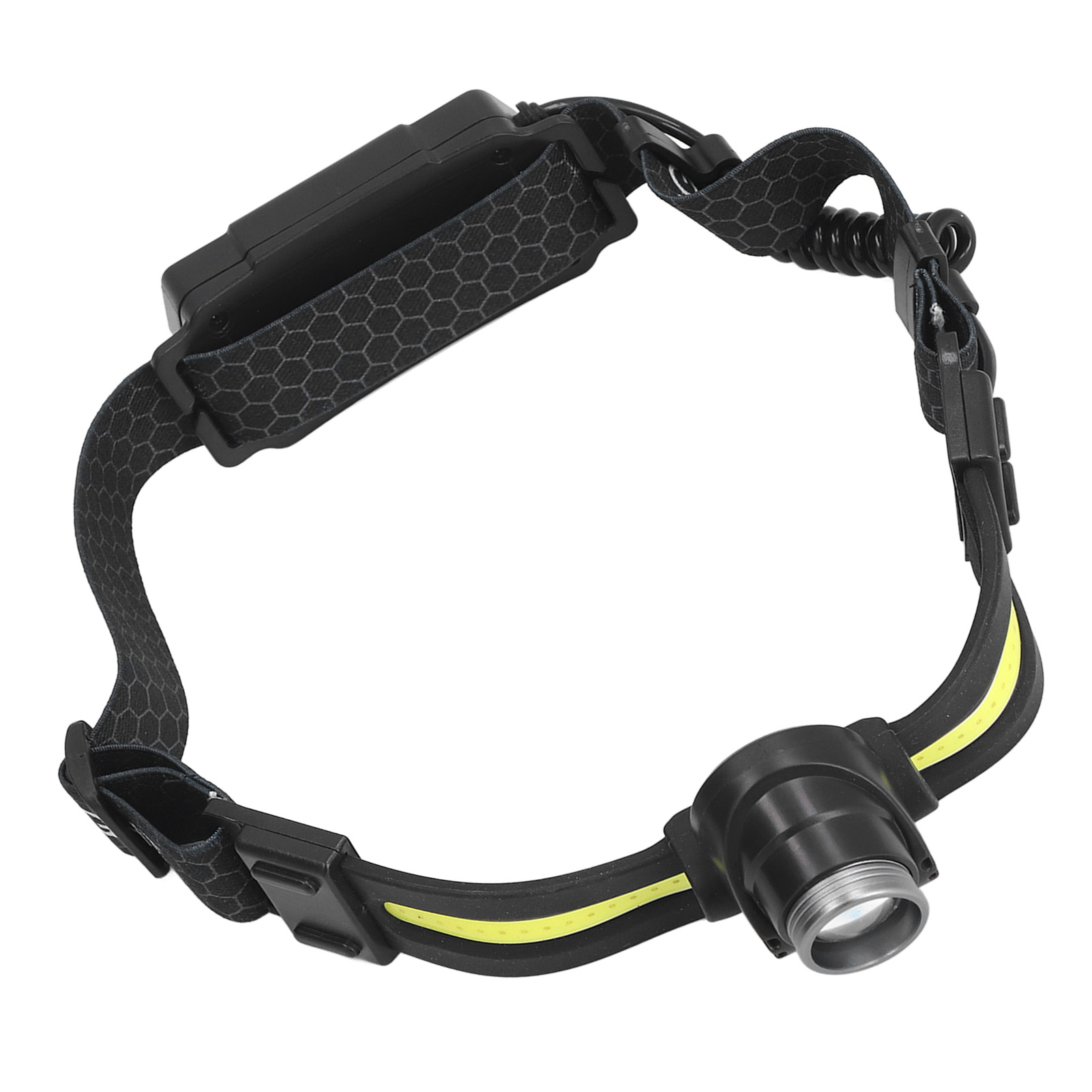 Multifunktionales Cob-lichtset Mit Bewegungsmelder, Wiederaufladbarer Led, Zoomfunktion, Stirnlampe Für Camping, Angeln Und Outdoor-aktivitäten, K668 Rundstirnband + Fernlicht