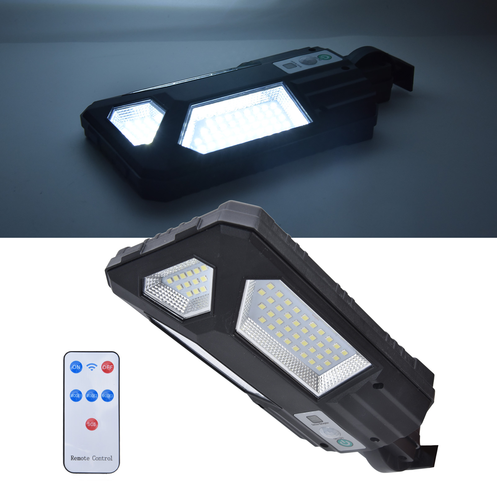 87-led-solarwandleuchte Mit Bewegungssensor Und Fernbedienung, Ce/rohs/fcc-zertifiziert, Ip65 Wasserdicht Für Den Außenbereich, Geeignet Für Garten, Einfahrt, Hof, Außenwand, Eingebauter Akku Inklusiv