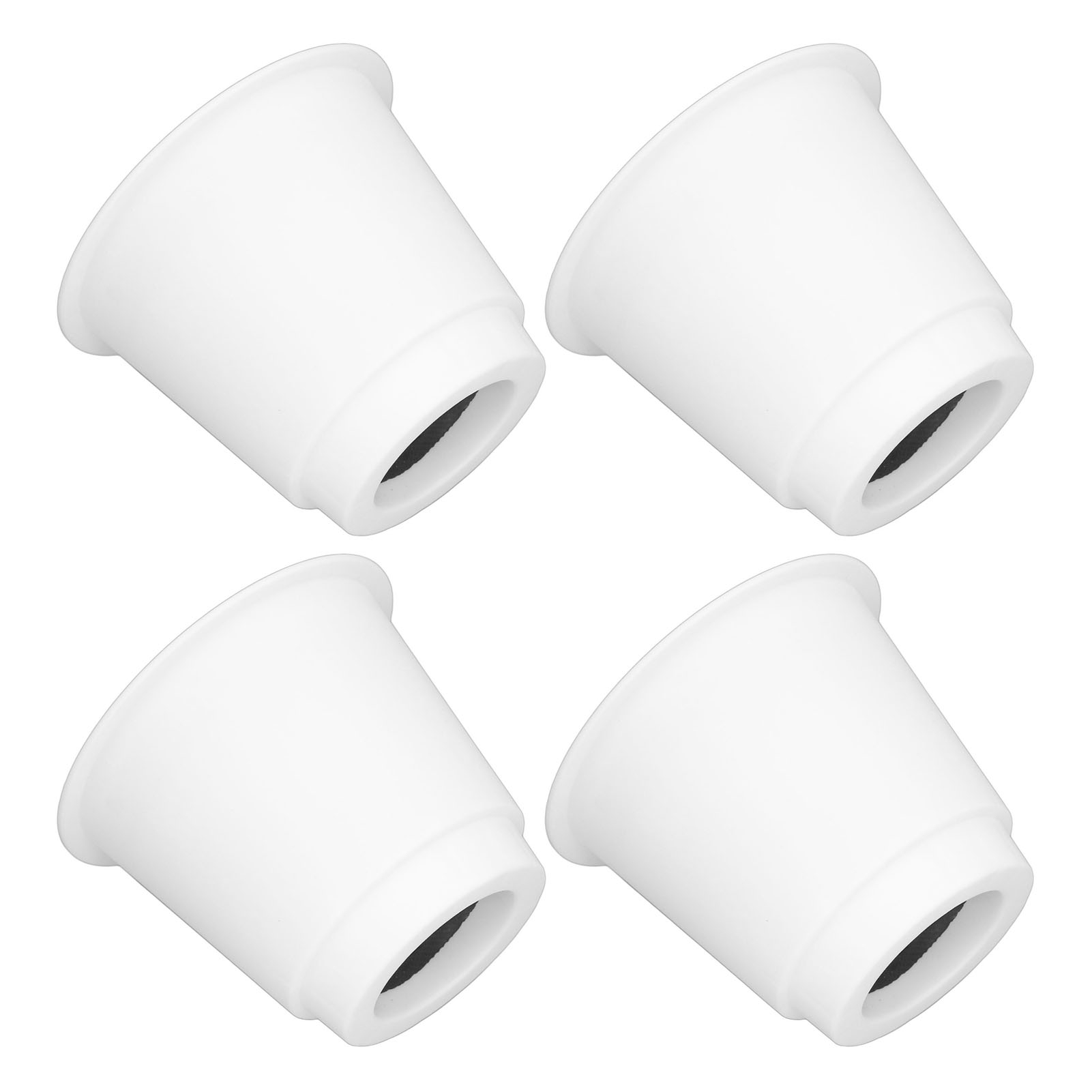 Set Mit 4 Runden, Weißen Möbelfüßen 12,7 Cm Für Möbel (betten, Sofas, Tische, Schränke), Rutschfest.