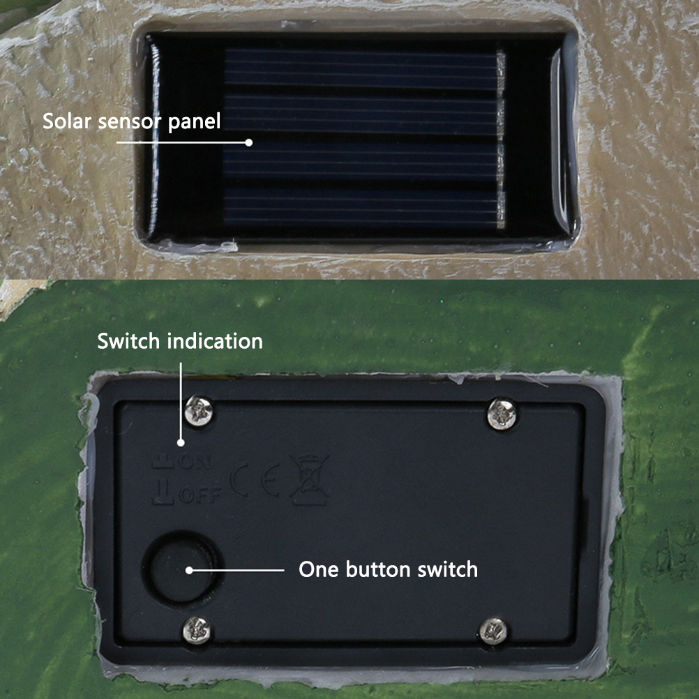 Dekorativer, Solarbetriebener Leuchtfrosch Für Den Garten (1 Stück Pro Packung)