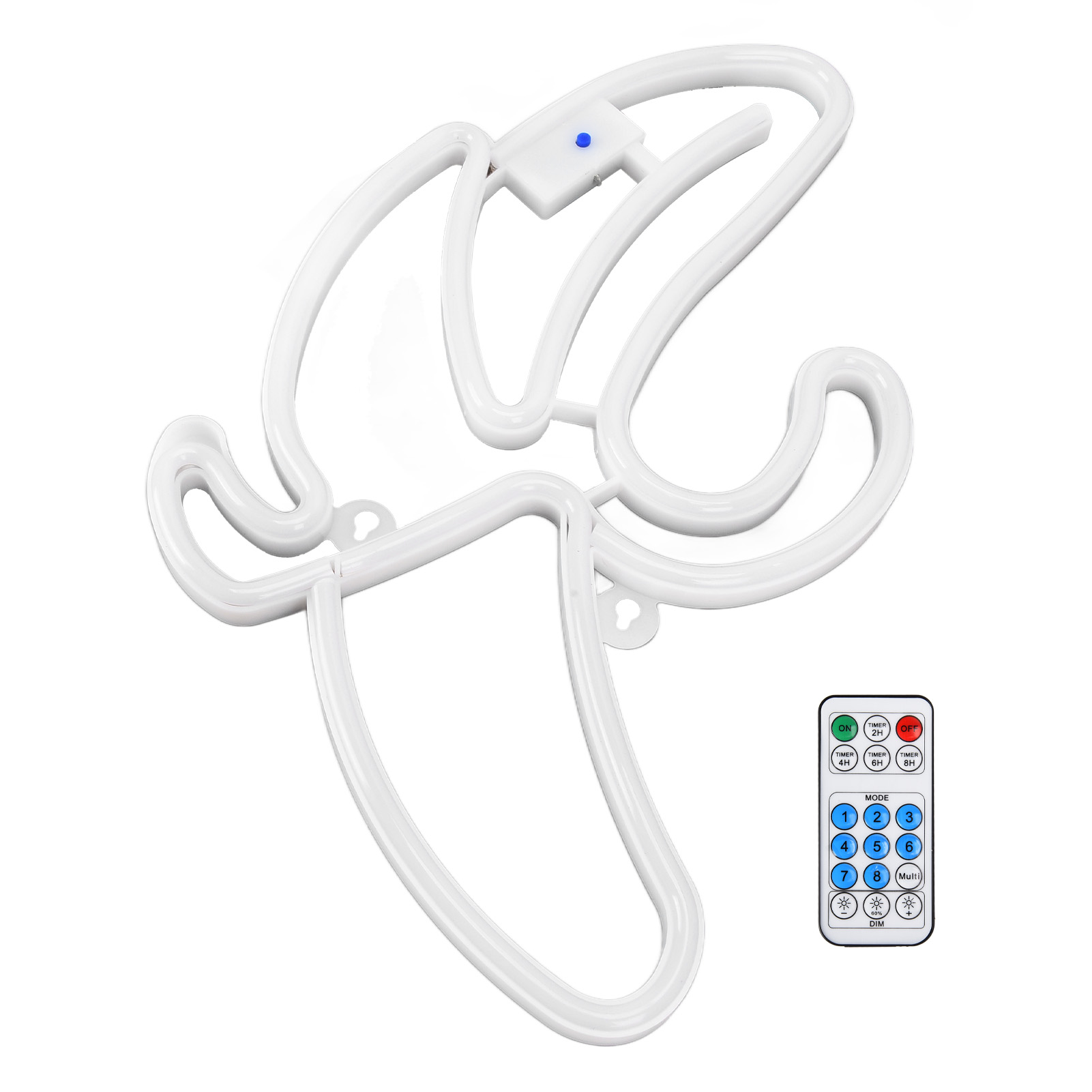 Mehrfarbige Led-bananen-neonleuchte, 18-tasten-fernbedienung, 8 Modi, Timer, Wanddekoration Für Schlafzimmer, Wohnzimmer, Party, Kinderzimmer, Usb- Oder Batteriebetrieb, Weiße + Farbige Hülle.