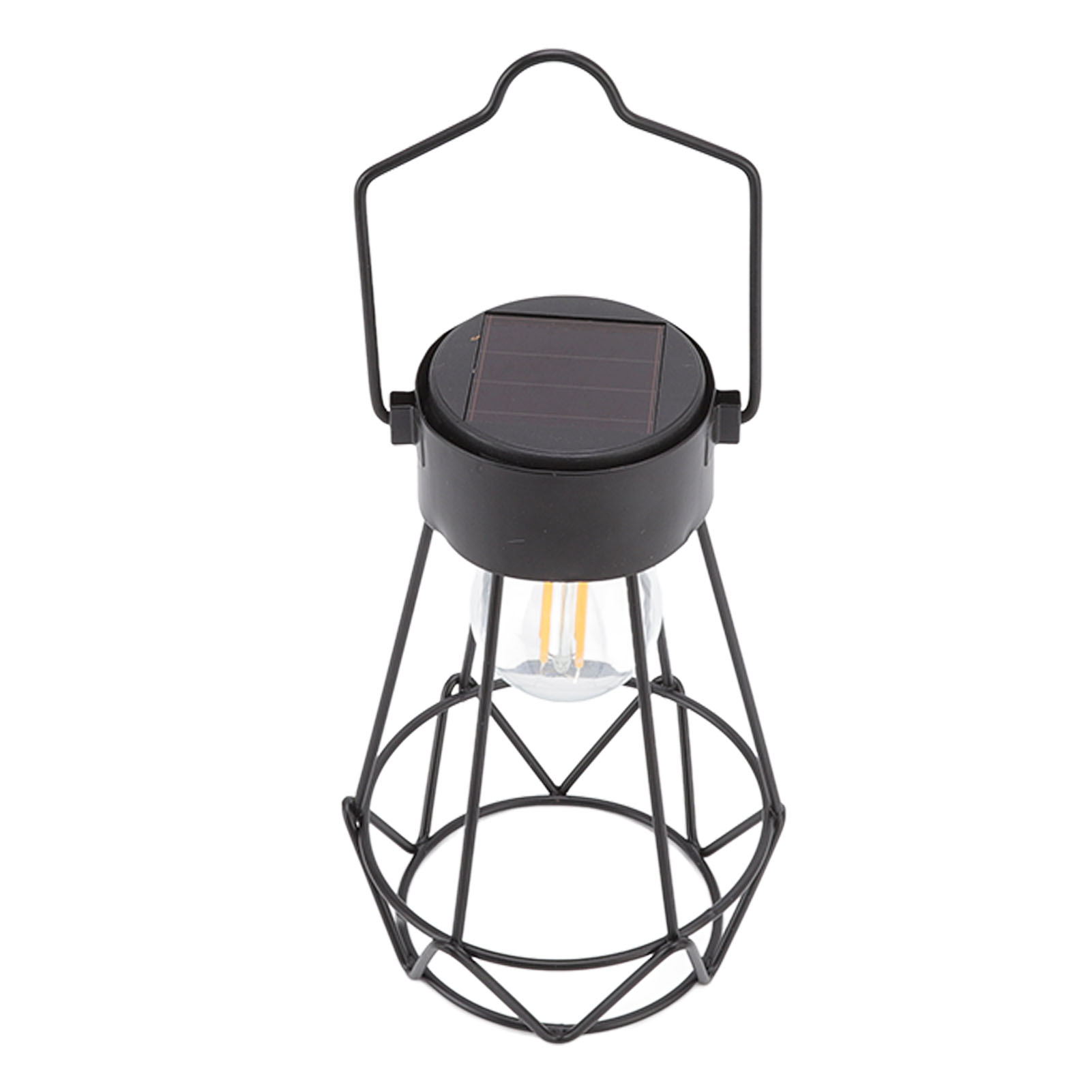 Hängende Laternen Aus Schmiedeeisen, Tragbare Led-solarlampen Für Campingausflüge, Tragbare Beleuchtung Mit Integriertem Akku