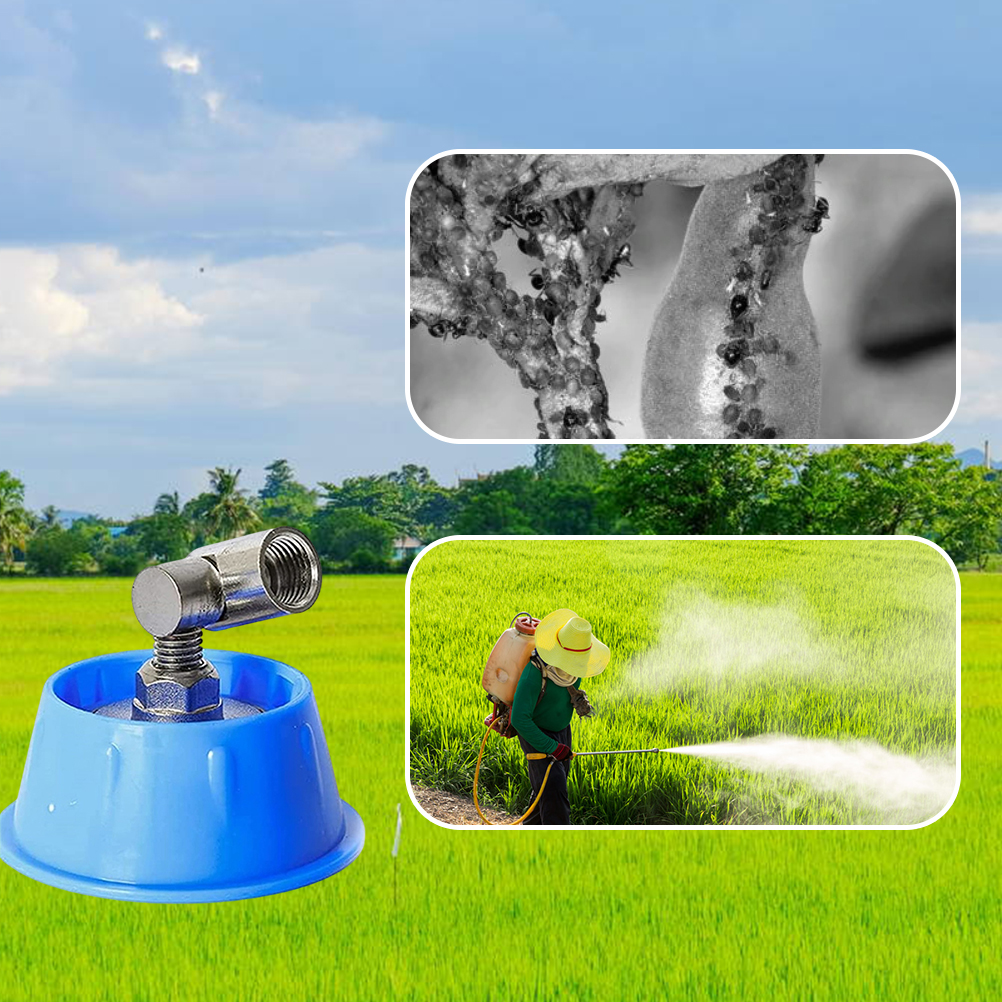 Rotierender, Windabweisender Nebelgenerator, 1 Stück, 7-loch-nebeldüse Für Den Garten, Universalmodell, Tasche.