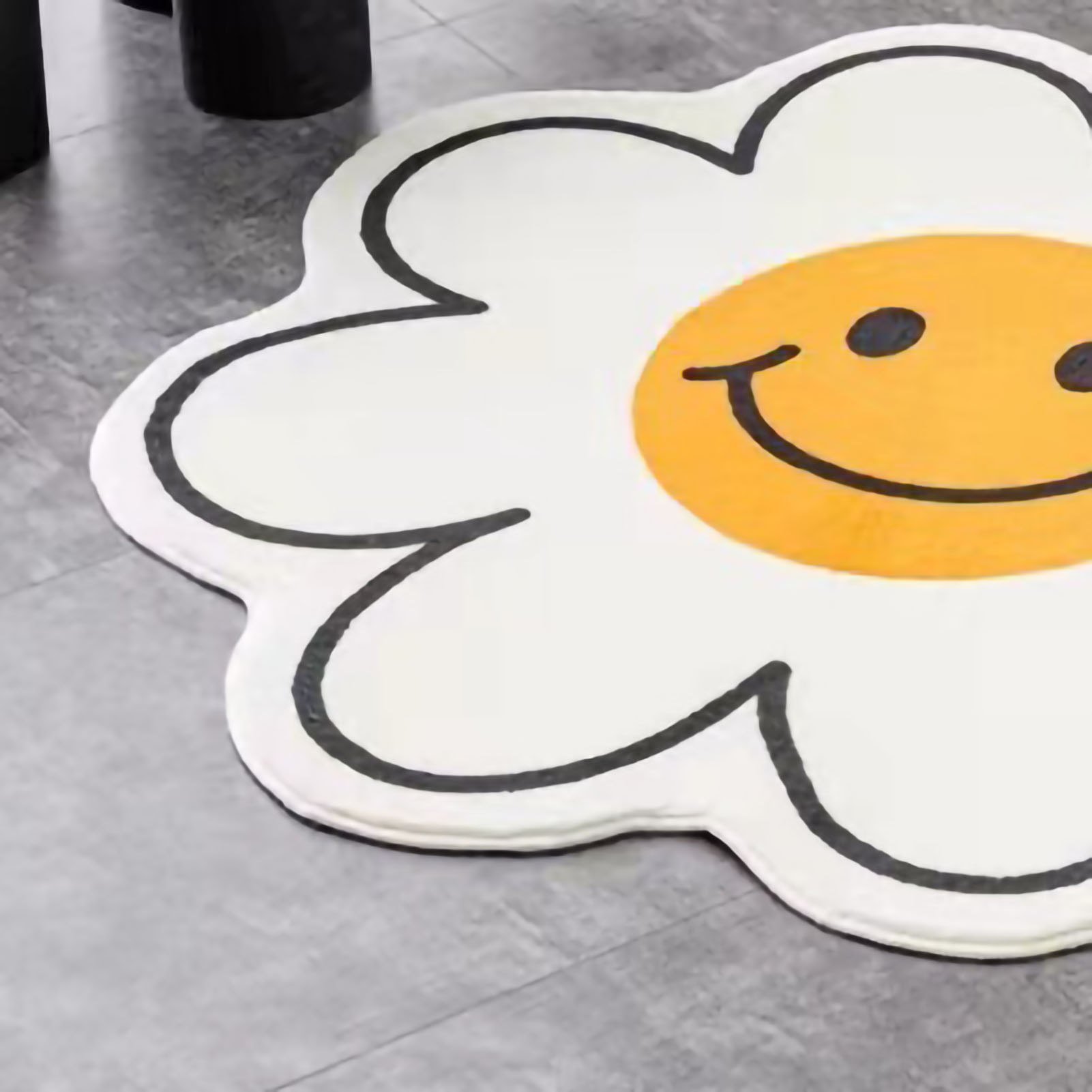 60 Cm Große, Rutschfeste, Dekorative Und Saugfähige Fußmatte Mit Blumenmuster, Ideal Für Schlafzimmer Und Eingangsbereich, Als Stuhlkissen Oder Für Den Innenbereich.