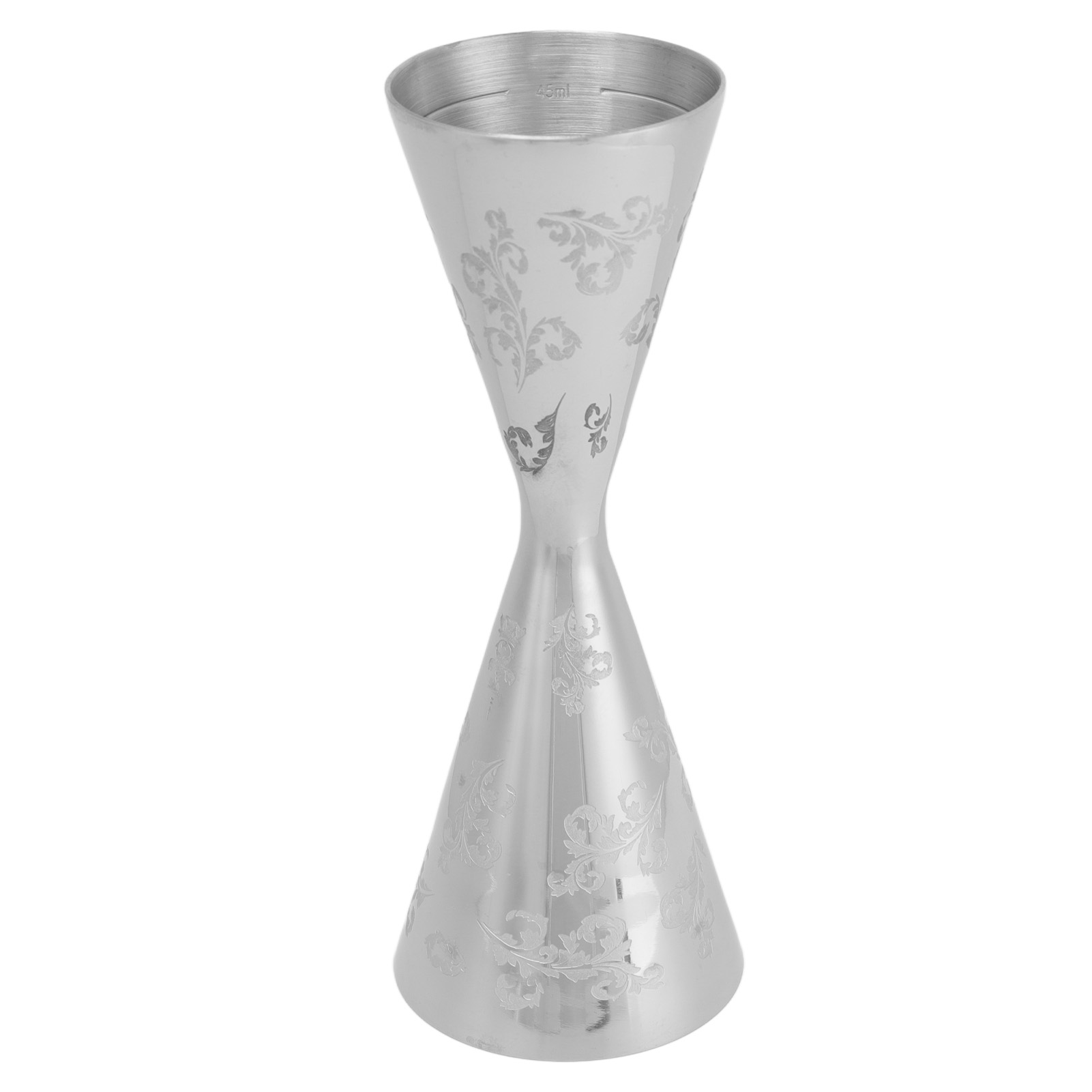 Set Japanischer Messbecher Aus Edelstahl Für Alkoholische Getränke, 60/90 Ml, Blattmuster, Bar-messbecher.