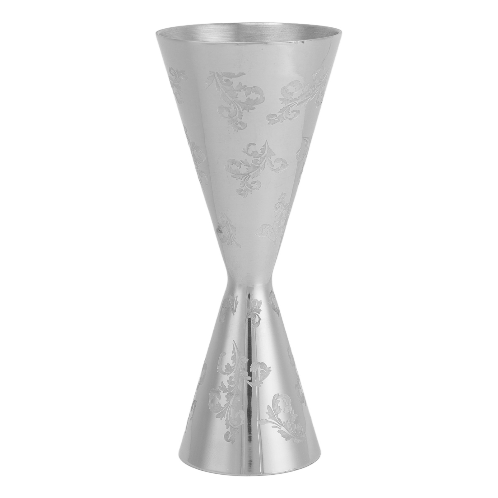 Set Japanischer Edelstahl-alkoholmessbecher, 30/60 Ml, Mit Blattdesign, Messbecher Für Die Cocktailbar