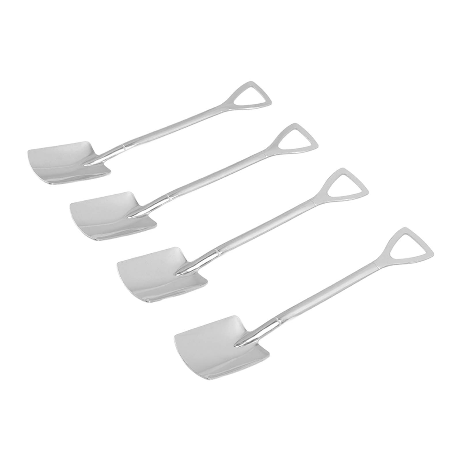 Dessertlöffel Aus Edelstahl, Wassermelonenausstecher, Quadratischer Löffel, 4er-set