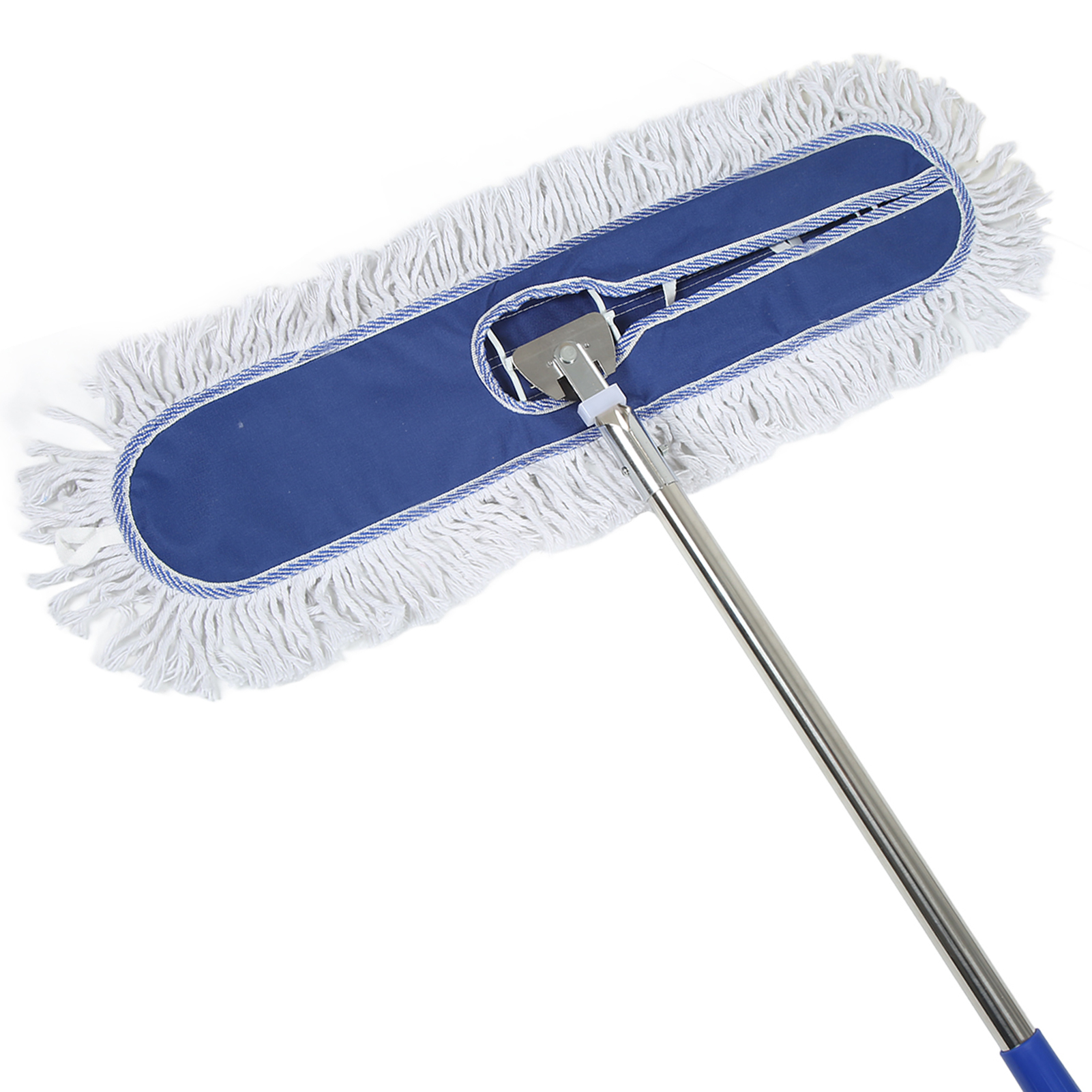 Großer, 80 Cm Langer Flachmopp Mit Baumwollfransen Für Hotel, Fabrik Und Haushalt, Mit Eisengriff, Komplettes Set