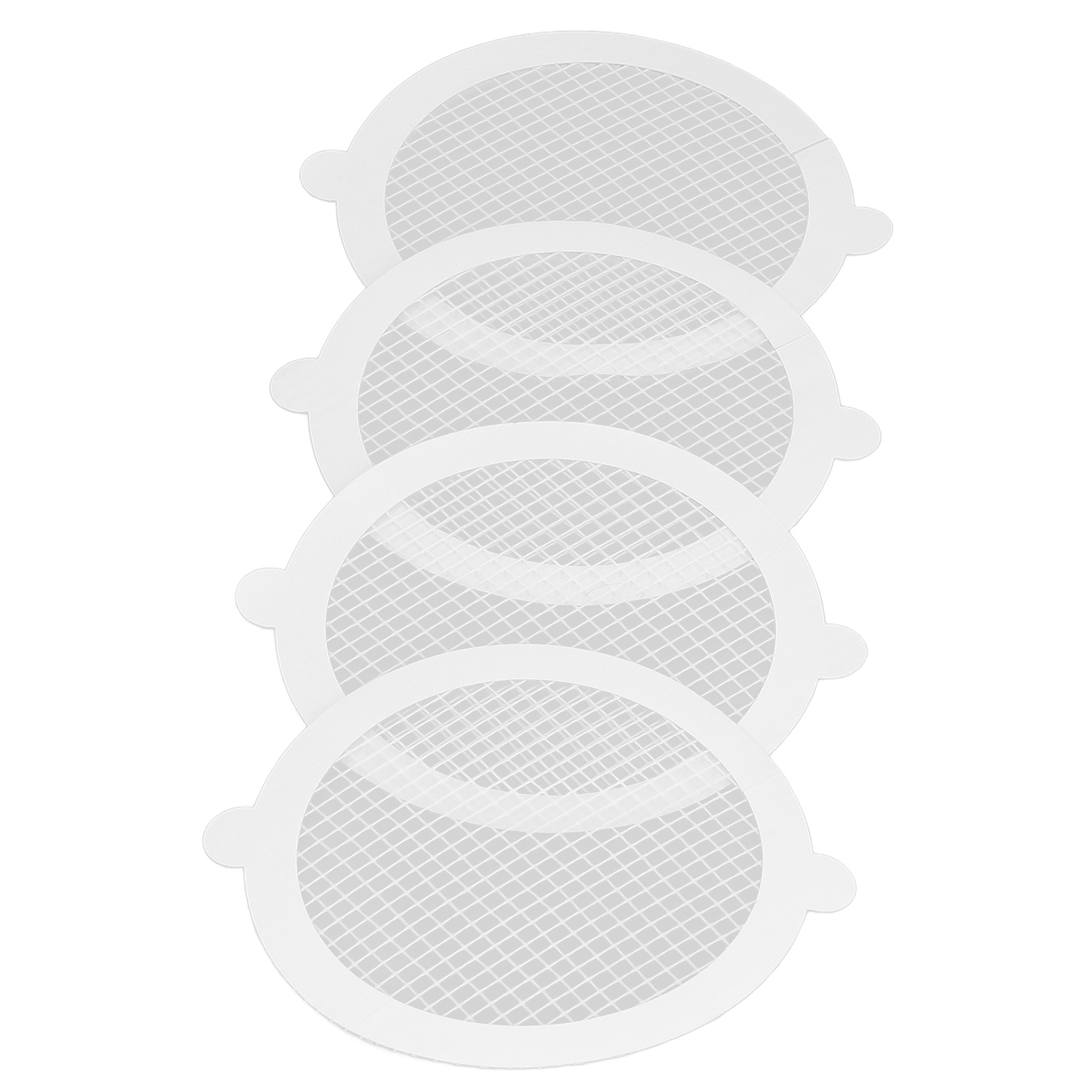 50 Selbstklebende, Unsichtbare, Runde Geruchsfilter Für Siphons, Ø 11 Cm, 3 Mm Maschenweite, 50er-packung