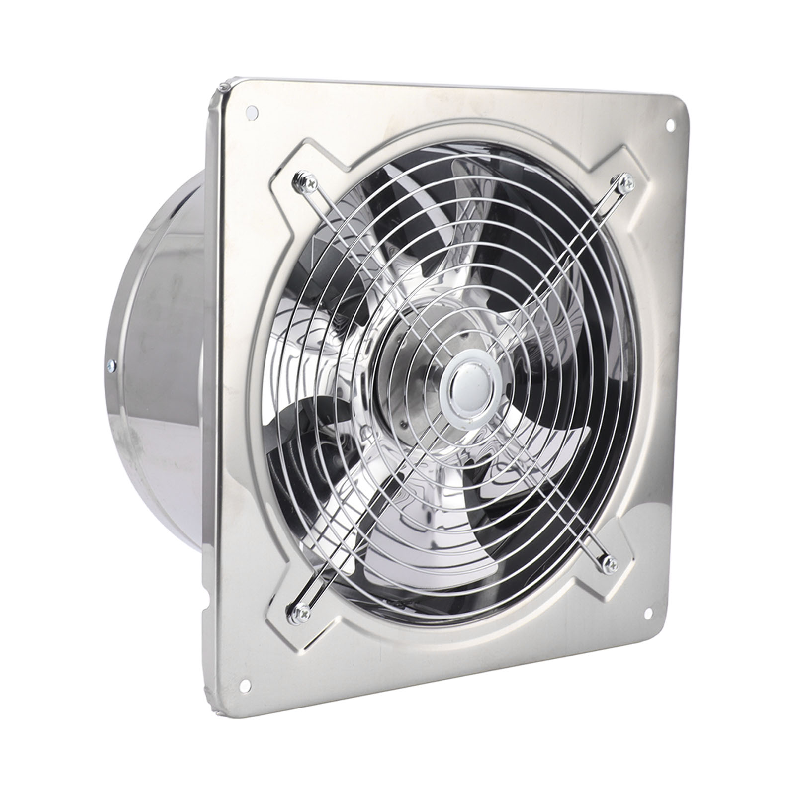 220v 120w Edelstahl-küchenabzugshaube, 355355mm, Industrielüfter, Badezimmerlüfter (12-zoll-modell)