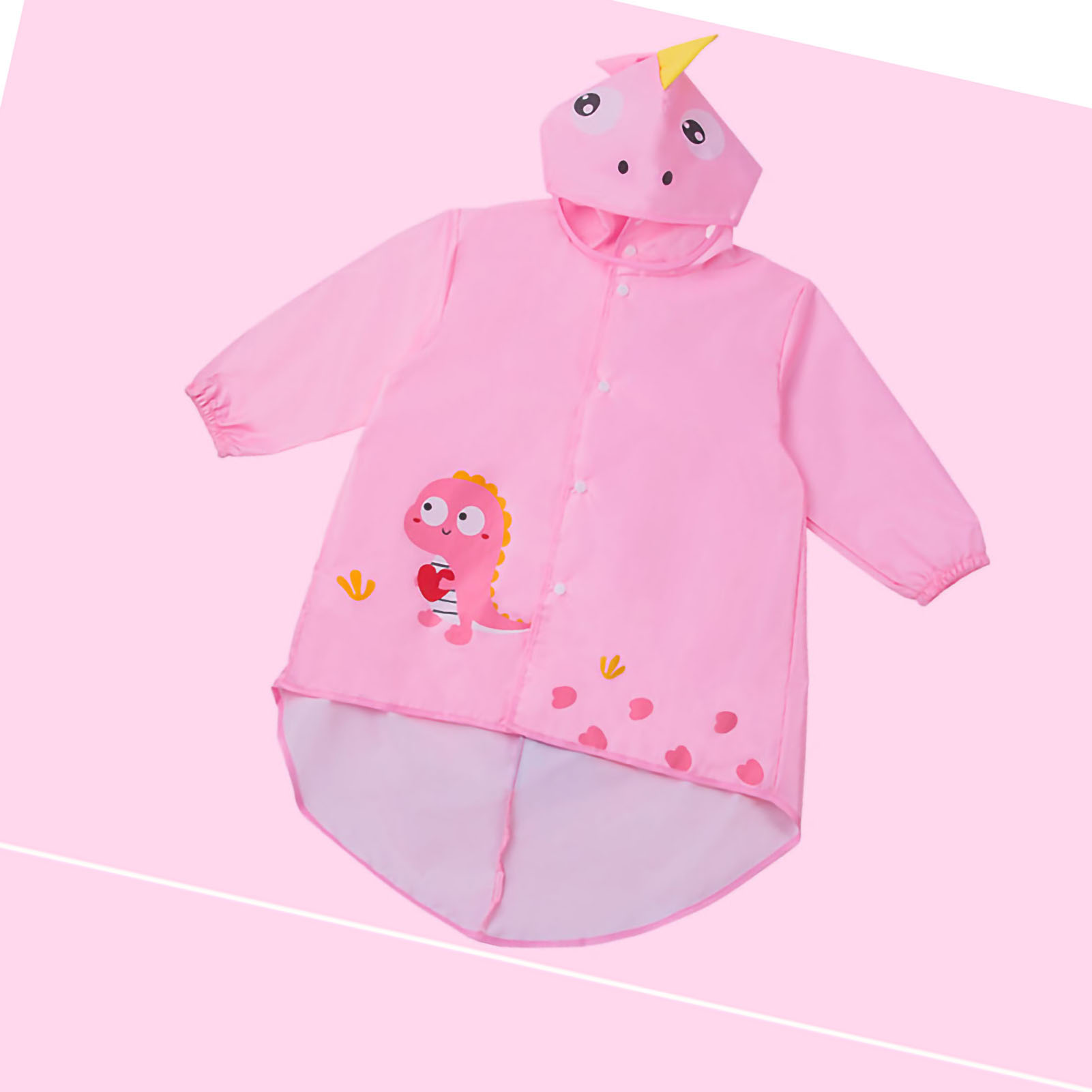 Little Deer Millie Regenmantel-poncho Für Kinder, Jungen, Schulkinder Und Babys - Rosa - Größe M (90-100 Cm)
