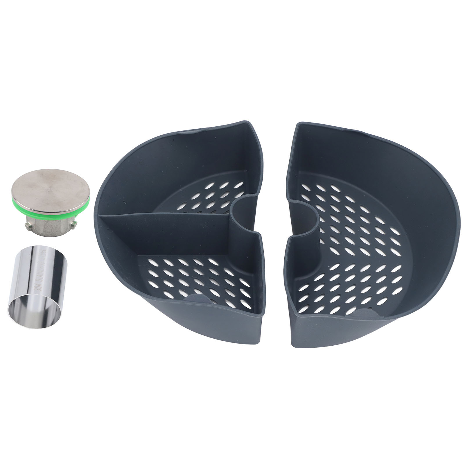 Halbdampfgarbehälter Für Vorwerk Thermomix Tm5/tm31, Trenneinsatz + Luftdichter Edelstahldeckel Für Tm5