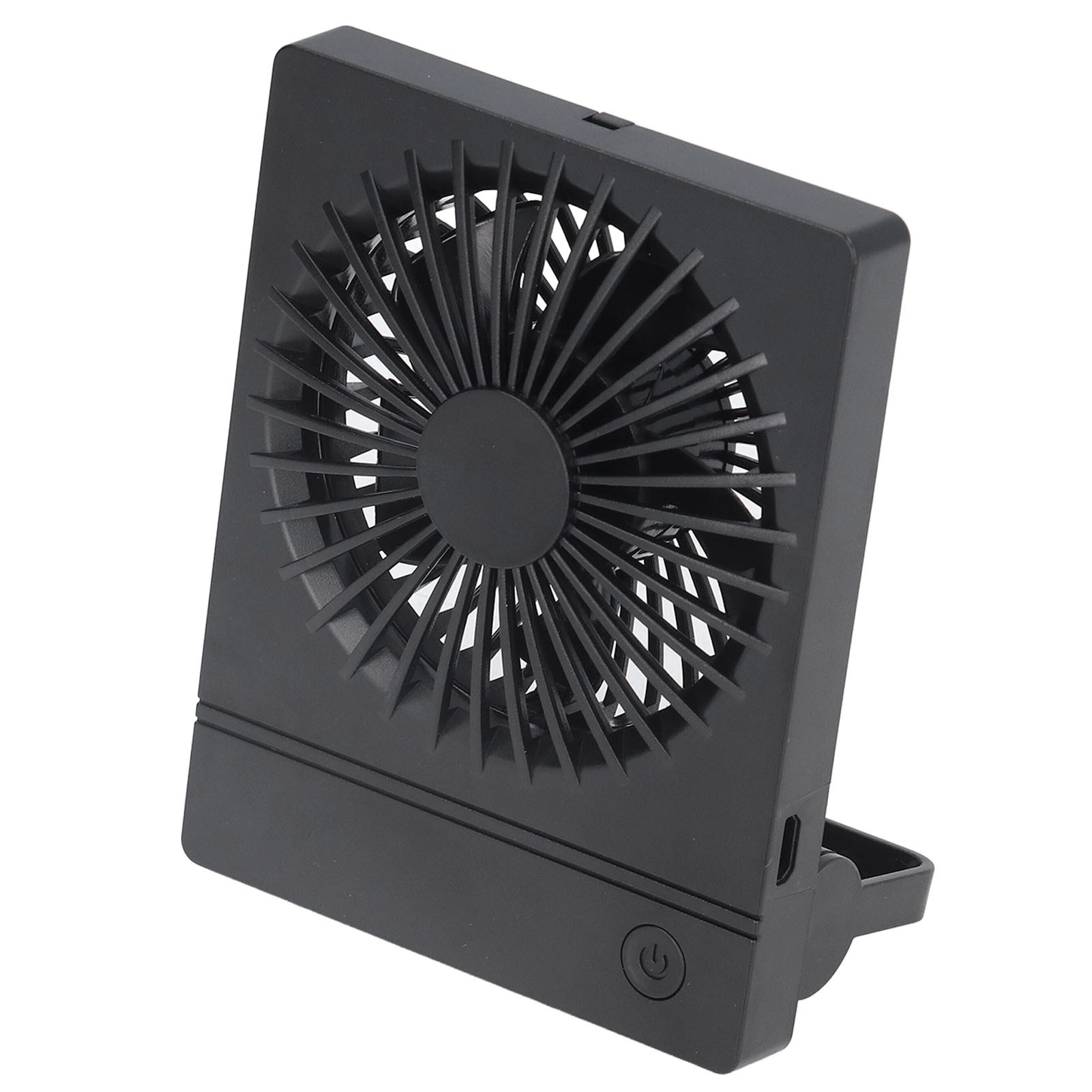Mini-usb-ventilator, Tragbar, Wiederaufladbar, Leiser Tischventilator Für Studentenwohnheim Und Büro, Mit Integriertem Akku, Schwarz