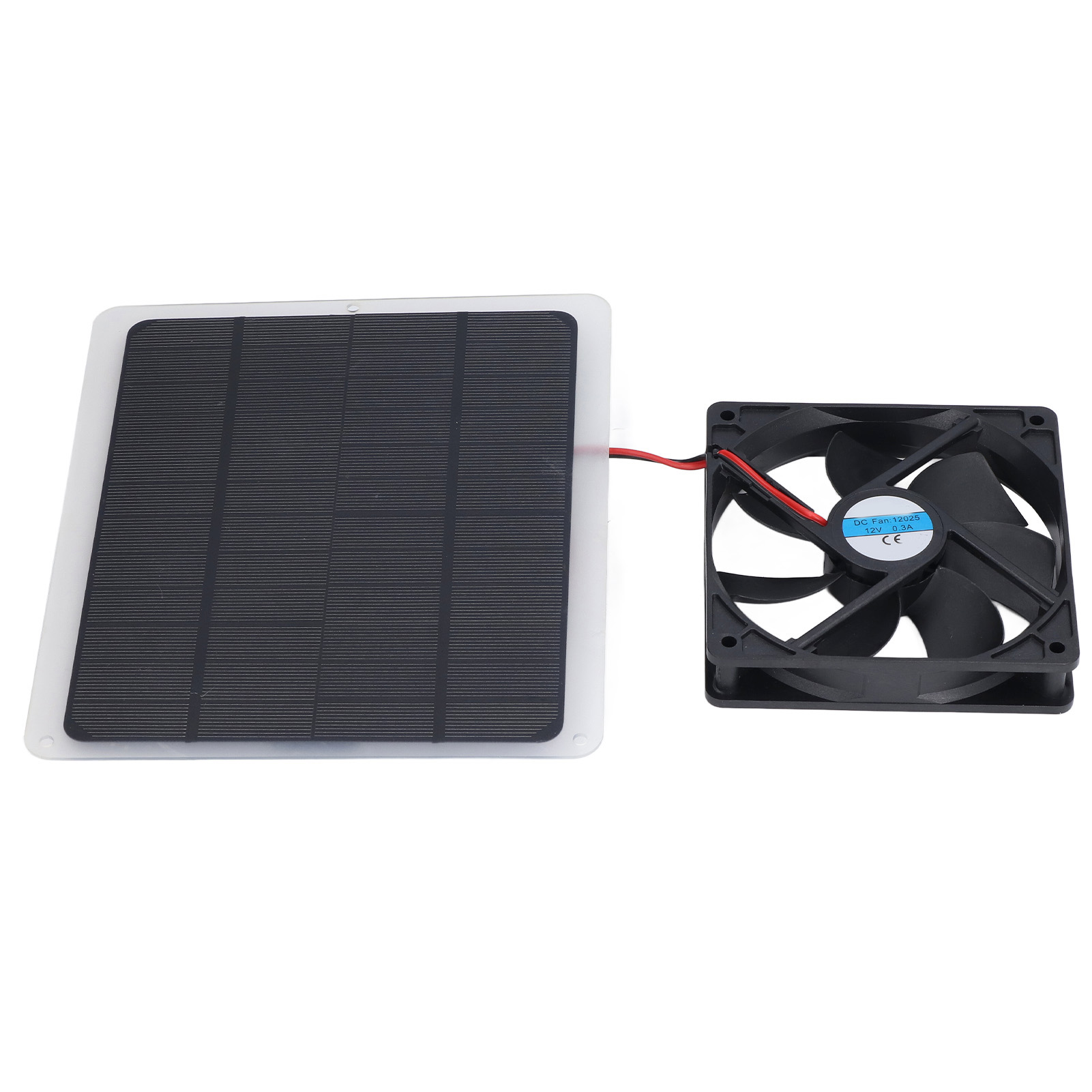 10w 12v Usb-solarventilator Für Gewächshäuser Im Freien, Tragbares 800ma-solarpanel (ohne Akku)