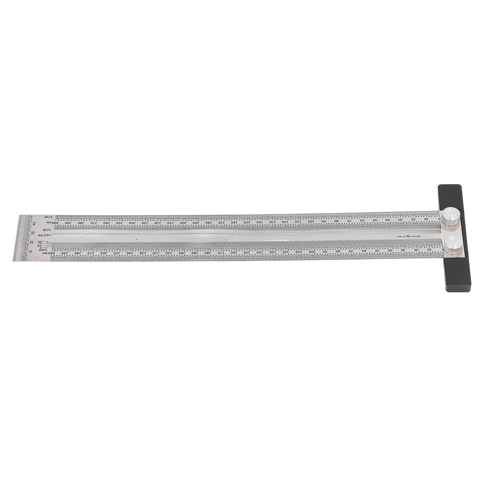 300 Mm Edelstahl-winkelmesser, Hochpräziser Lochlineal Mit Anschlag Und Skala.