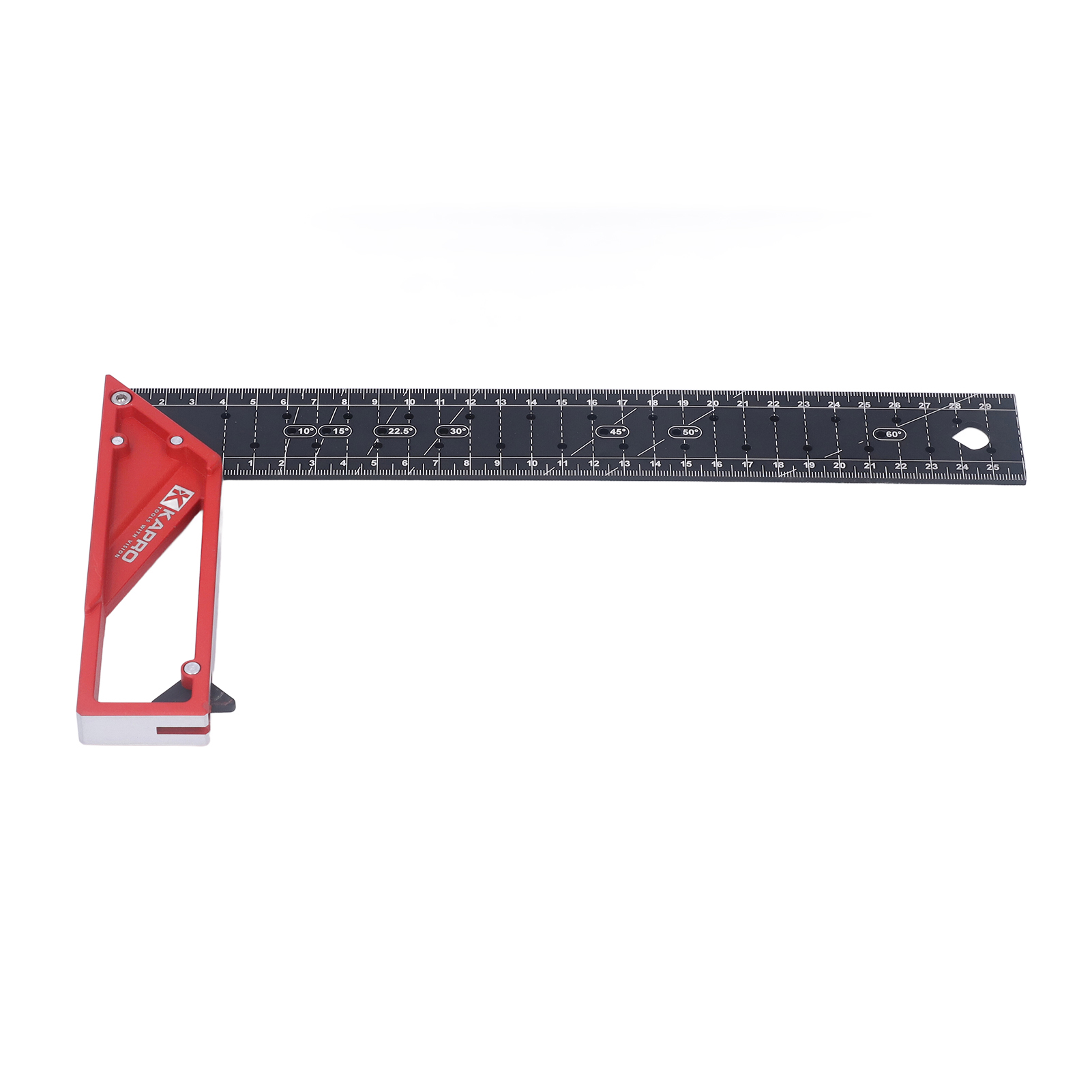 45° 30° 90° Schreinerwinkel – 3 Mm Verstärkter Aluminium-winkelmesser Mit Mehreren Positionen, Hohe Präzision, 30 Cm, Universell