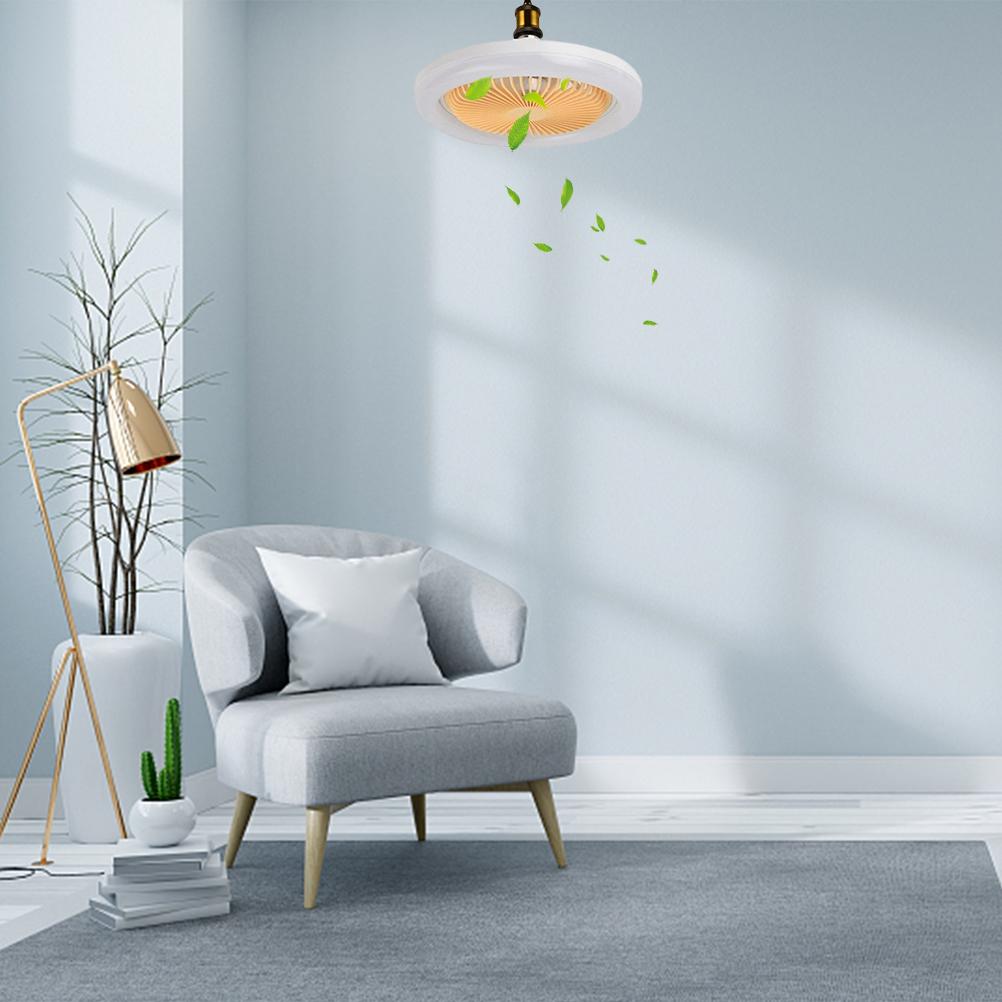 30w E27 Led-lüfter-kronleuchter, 3 Dimmstufen, Warmes Licht, Fernbedienung Inklusive, Universalspannung, Komplette Box, Deckenleuchte Mit Ventilator.