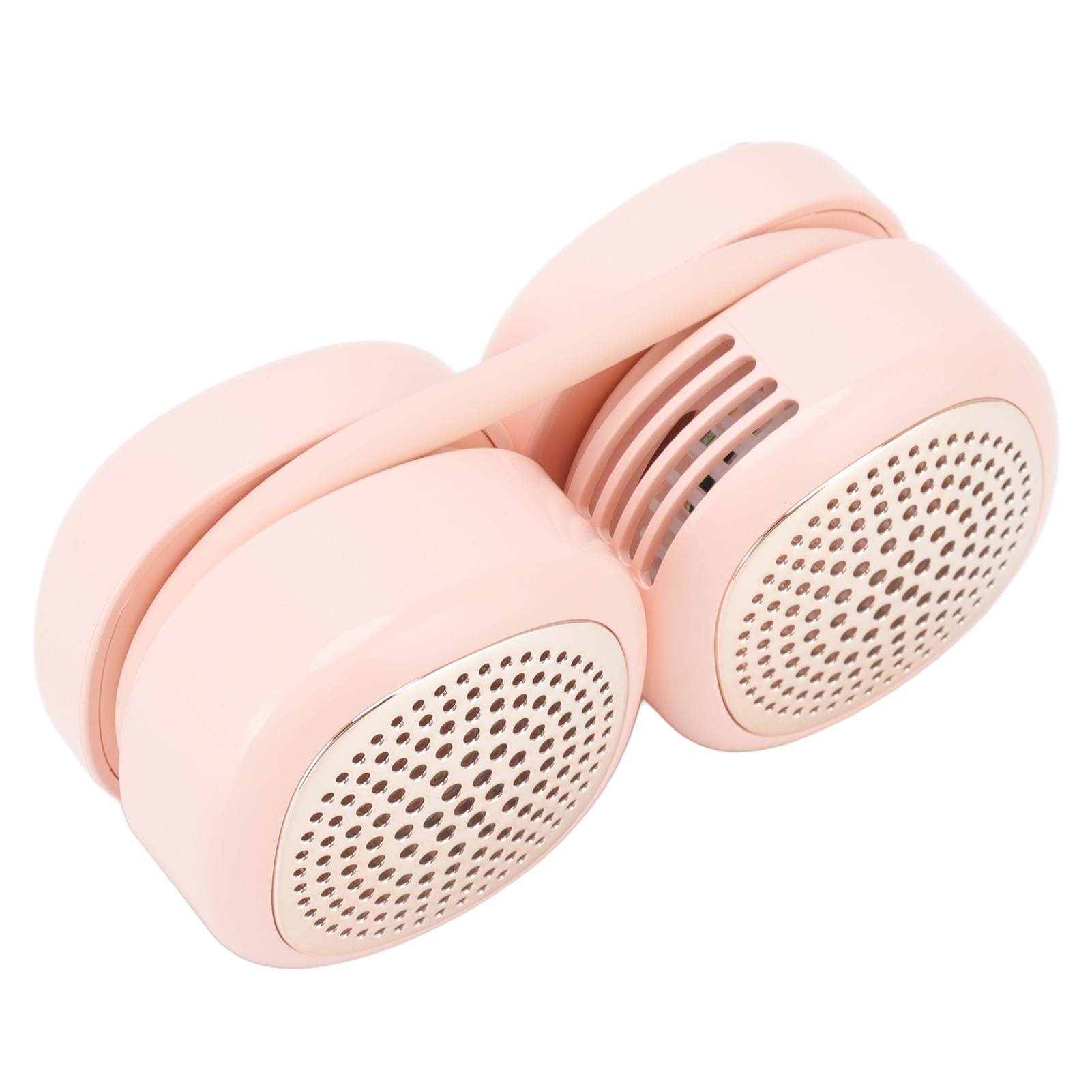 Faltbarer Und Teleskopierbarer Taschenventilator, Doppelte Turbinenförmige Funktion Ohne Rotorblätter, Usb-wiederaufladbarer Led-ventilator, Rosa Farbe, Mit Eingebautem Akku