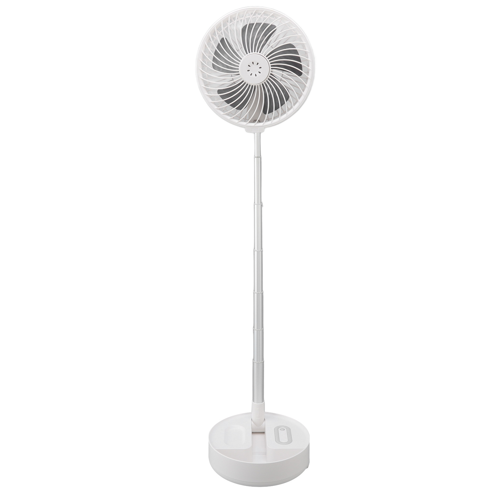 Tragbarer Ventilator Mit 5 Flügeln, 4 Geschwindigkeitsstufen, Teleskopfunktion, Usb-aufladung, Fernbedienung, Led-licht, Sprühnebelfunktion, Faltbar, Integrierter Lithium-batterie