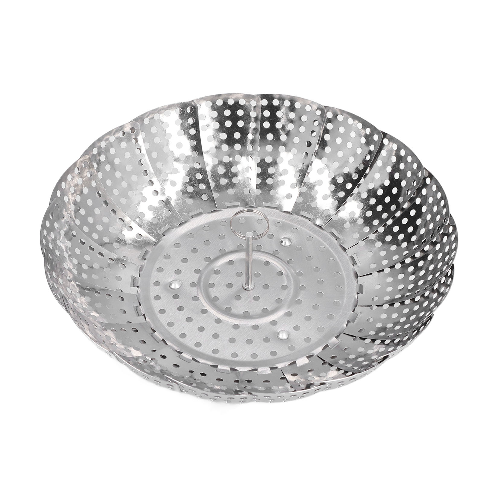 Set Aus Dickem Edelstahl, Ausziehbarer Dampfgareinsatz, Multifunktionaler, Zusammenklappbarer Obstkorb (bei Mittlerer Bestellmenge: Premium-geschenkbox).