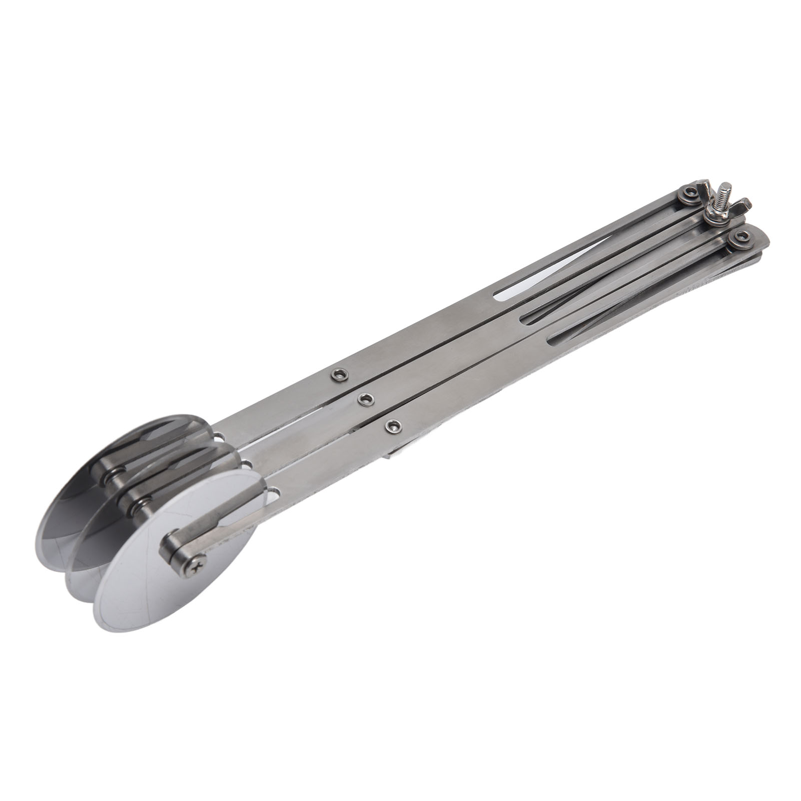 Dreirädriges Rotationsmesser Aus Edelstahl Zum Schneiden Von Pizza, Gebäck, Frittierteig Und Baguettes – Multifunktionales Küchenwerkzeug.