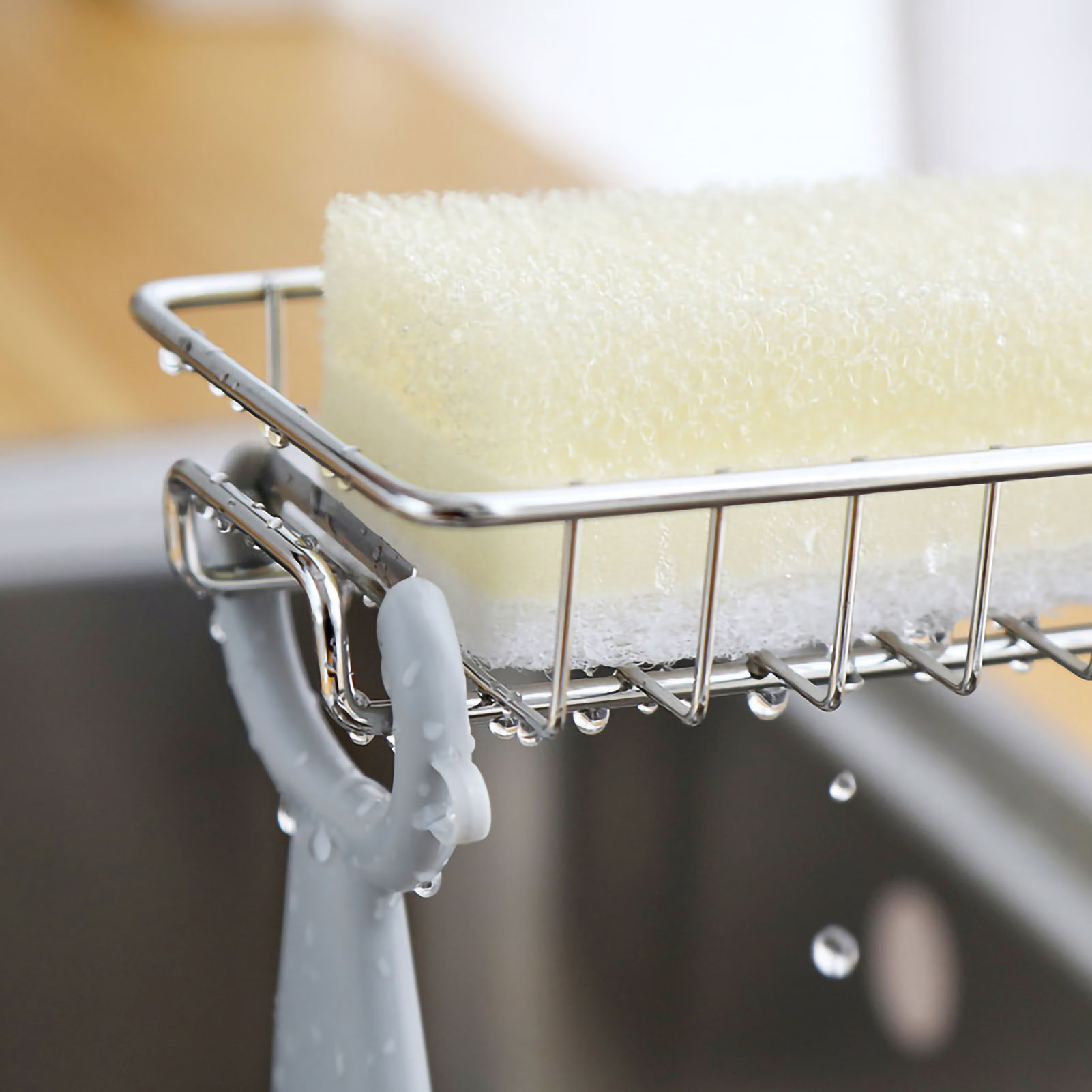 Abtropfgestell Aus Edelstahl Für Die Küchenspüle, Kreativer Geschirrspül- Und Wäscheständer, Einlagige Aufbewahrung Für Sanitärzubehör