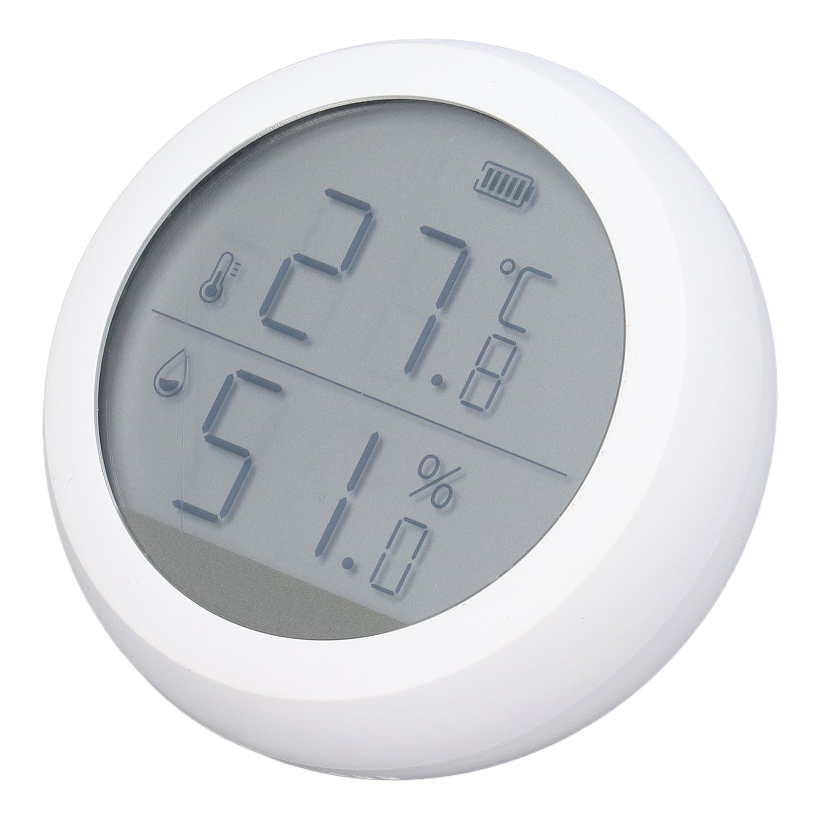 Intelligenter Temperatur-/feuchtigkeitssensor Mit Lcd-bildschirm, Tuya Zigbee-kompatibel, Echtzeiterkennung, Digitalanzeige, Smart-home-sensor (batterie Nicht Enthalten)