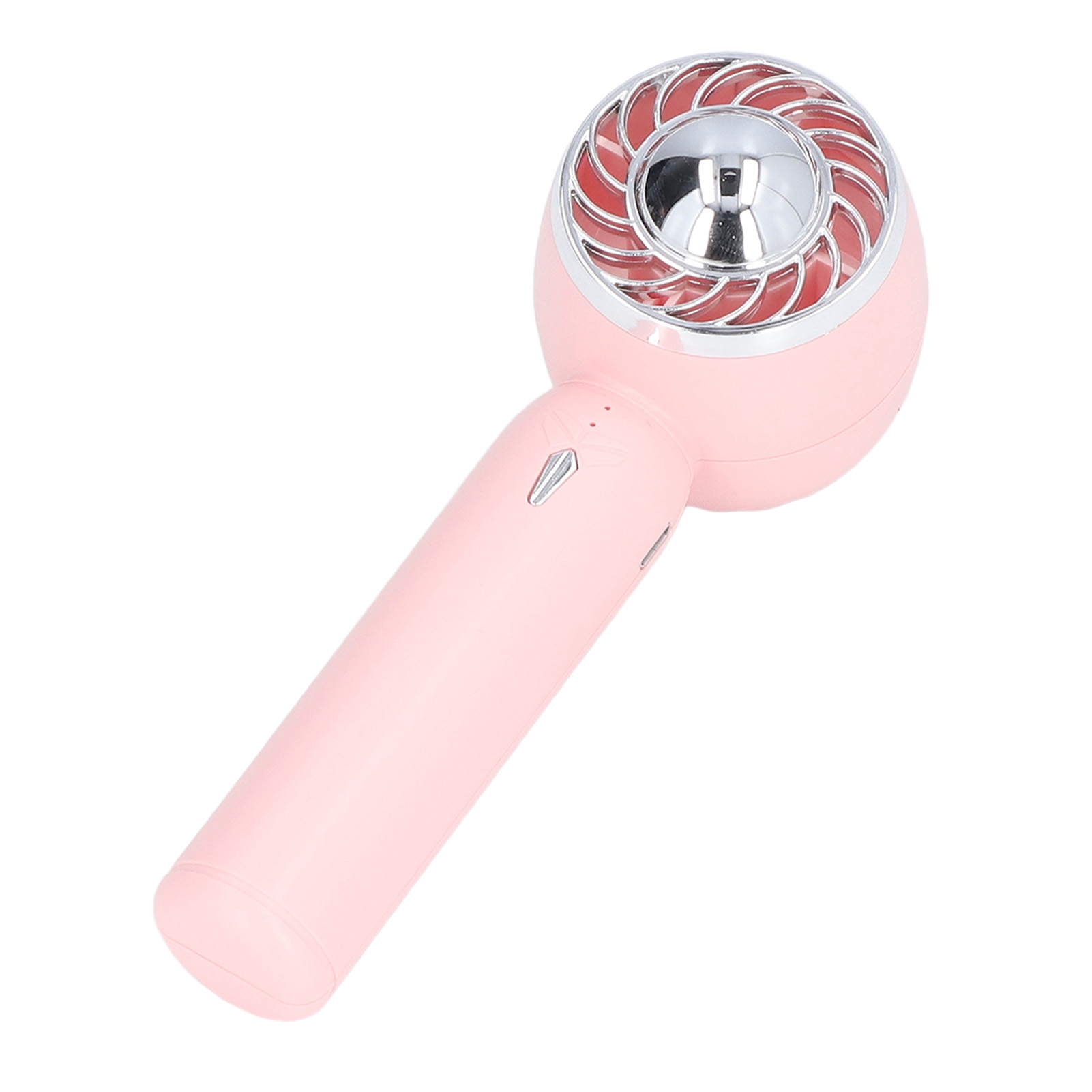 Tragbarer Usb-turboventilator, 2-in-1 (hand- Und Tischgerät), Mini-ventilator Mit 2000 Mah Akku (modell B), Pink